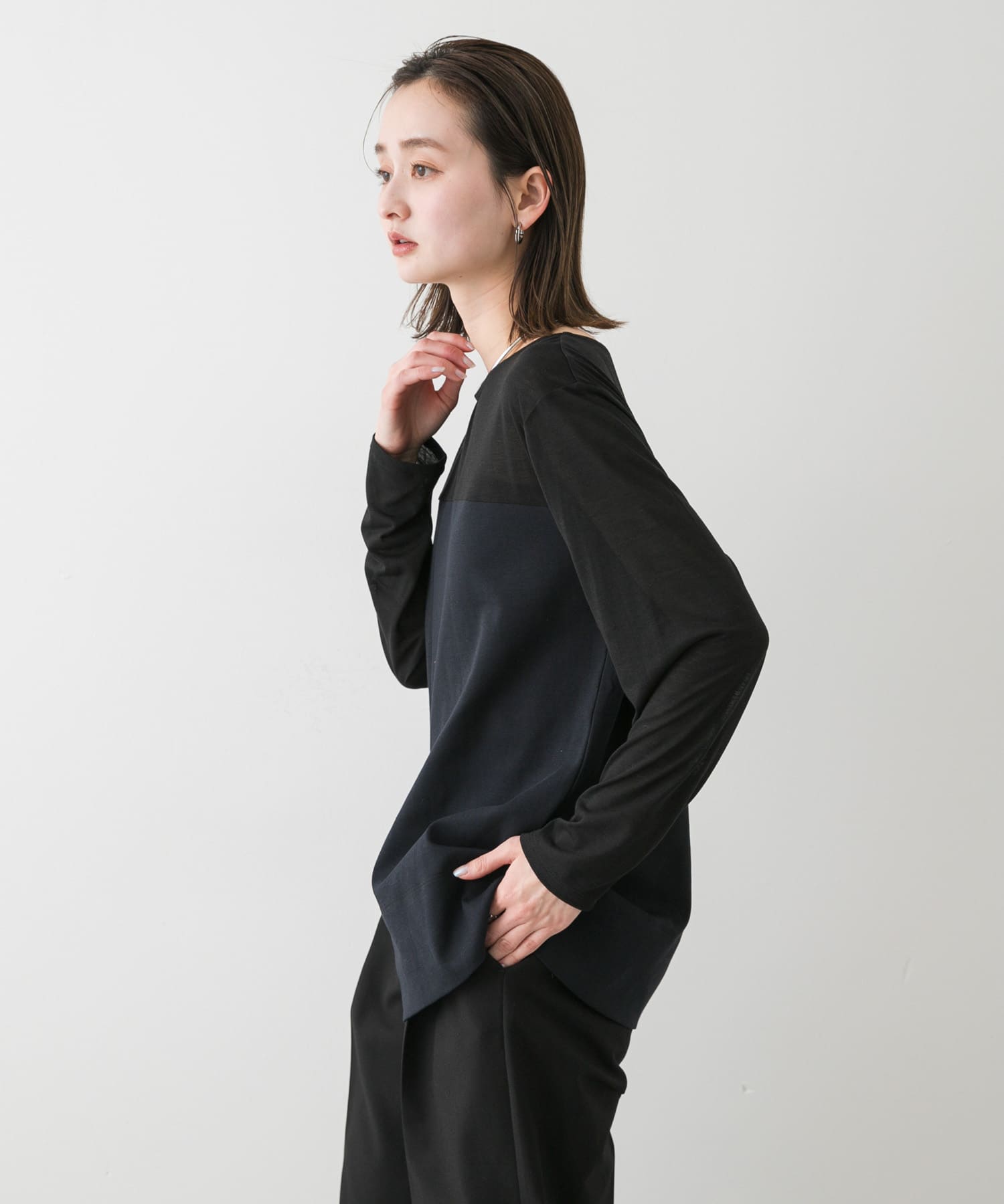 身長：169cm サイズ：one