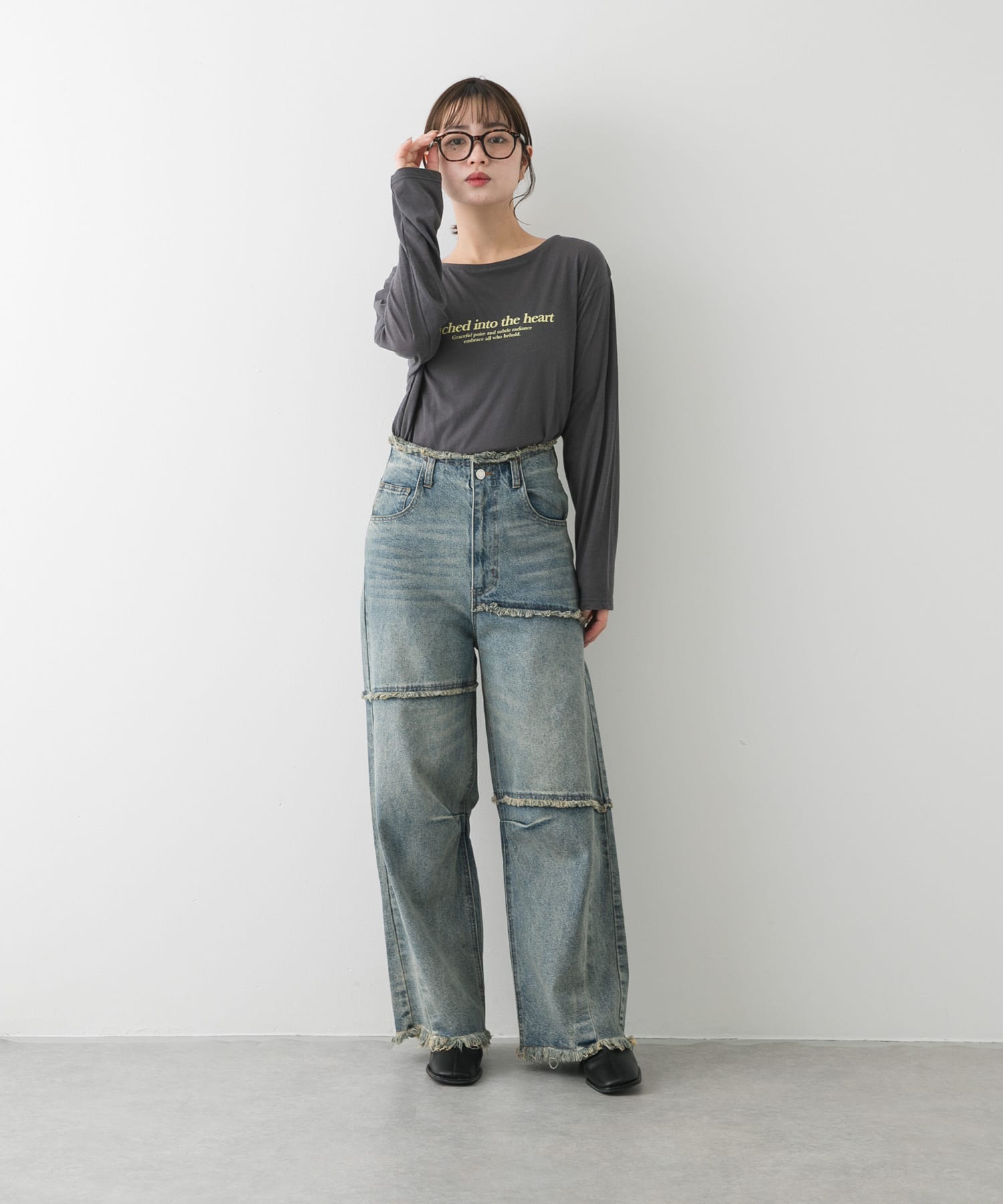 身長：158cm サイズ：one