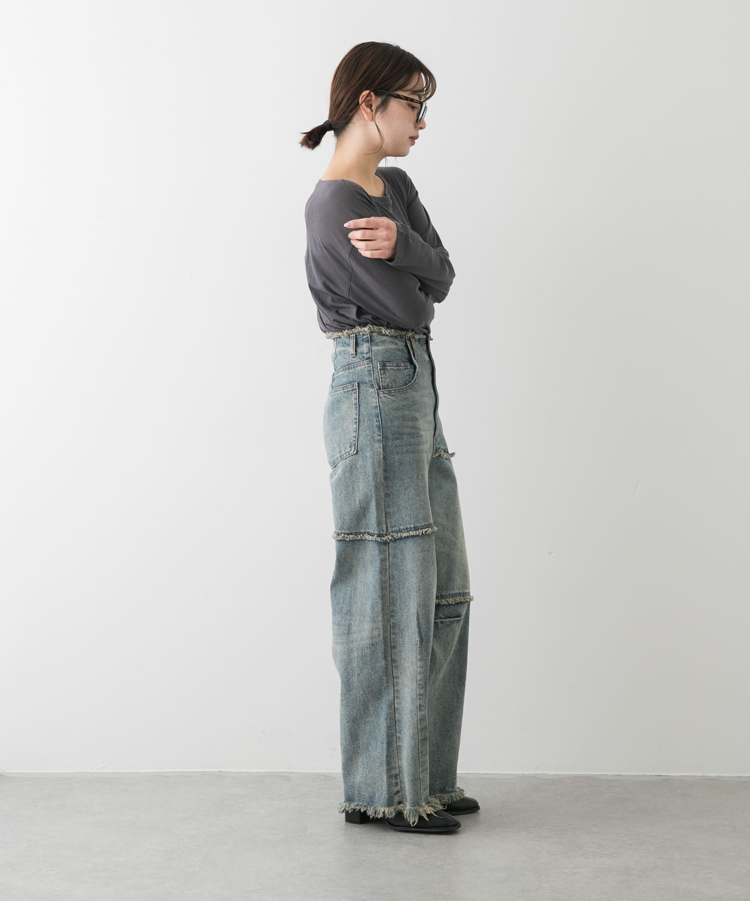 身長：158cm サイズ：one