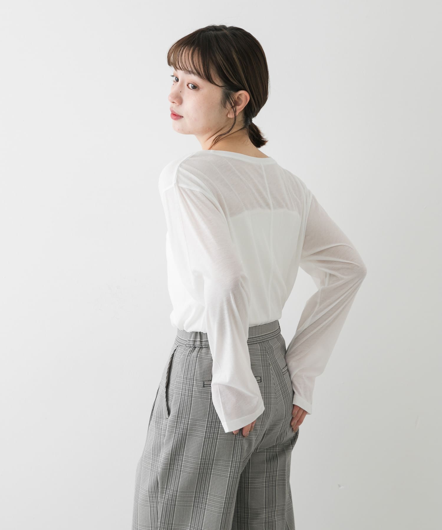 身長：158cm サイズ：one