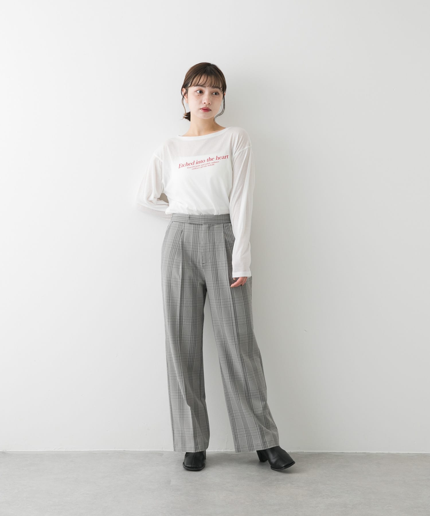 身長：158cm サイズ：one