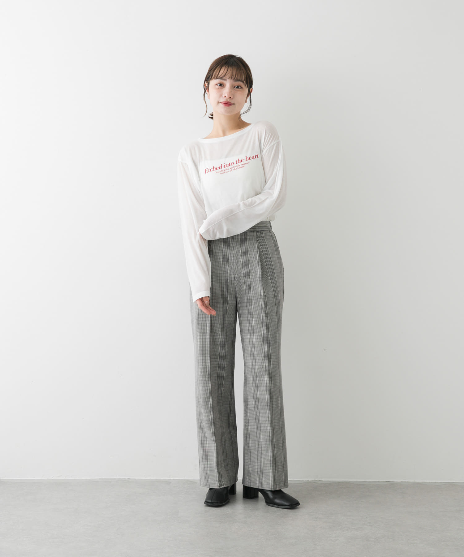 身長：158cm サイズ：one