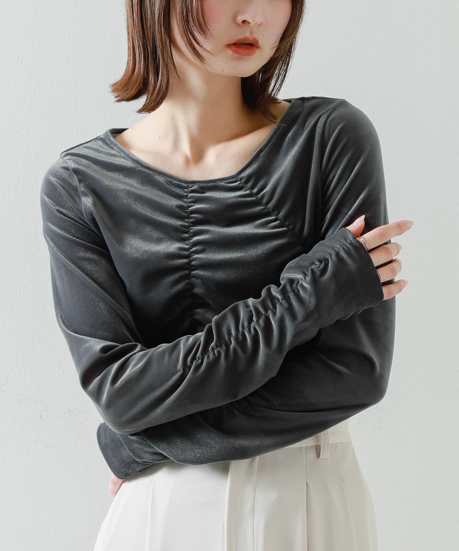 身長：169cm サイズ：one
