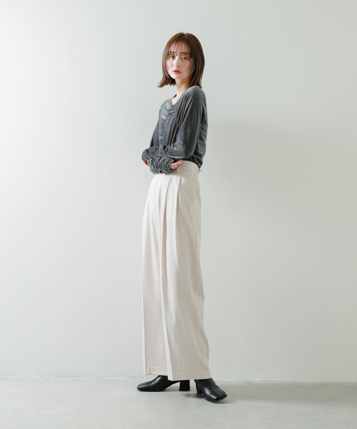 身長：169cm サイズ：one