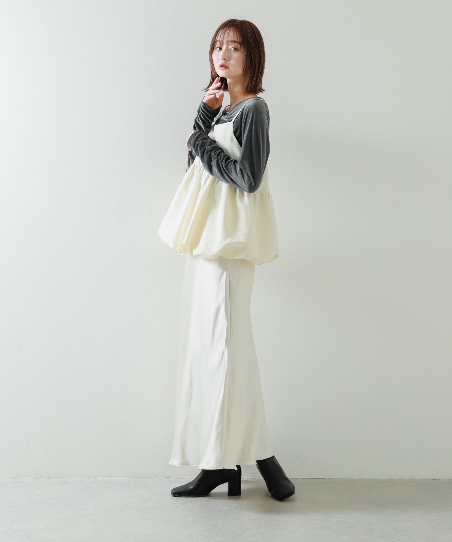 身長：169cm サイズ：one