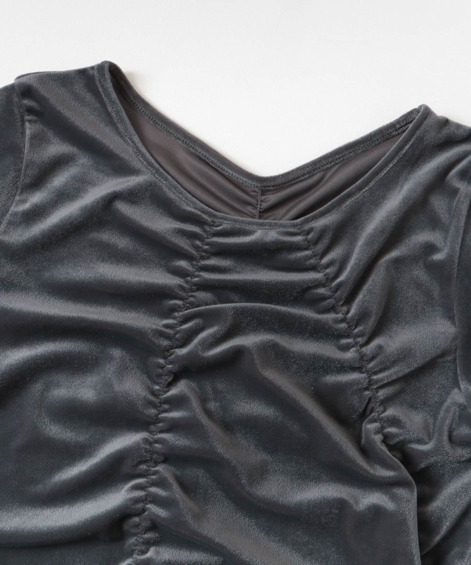 シアーベロアTシャツ CHARCOAL one