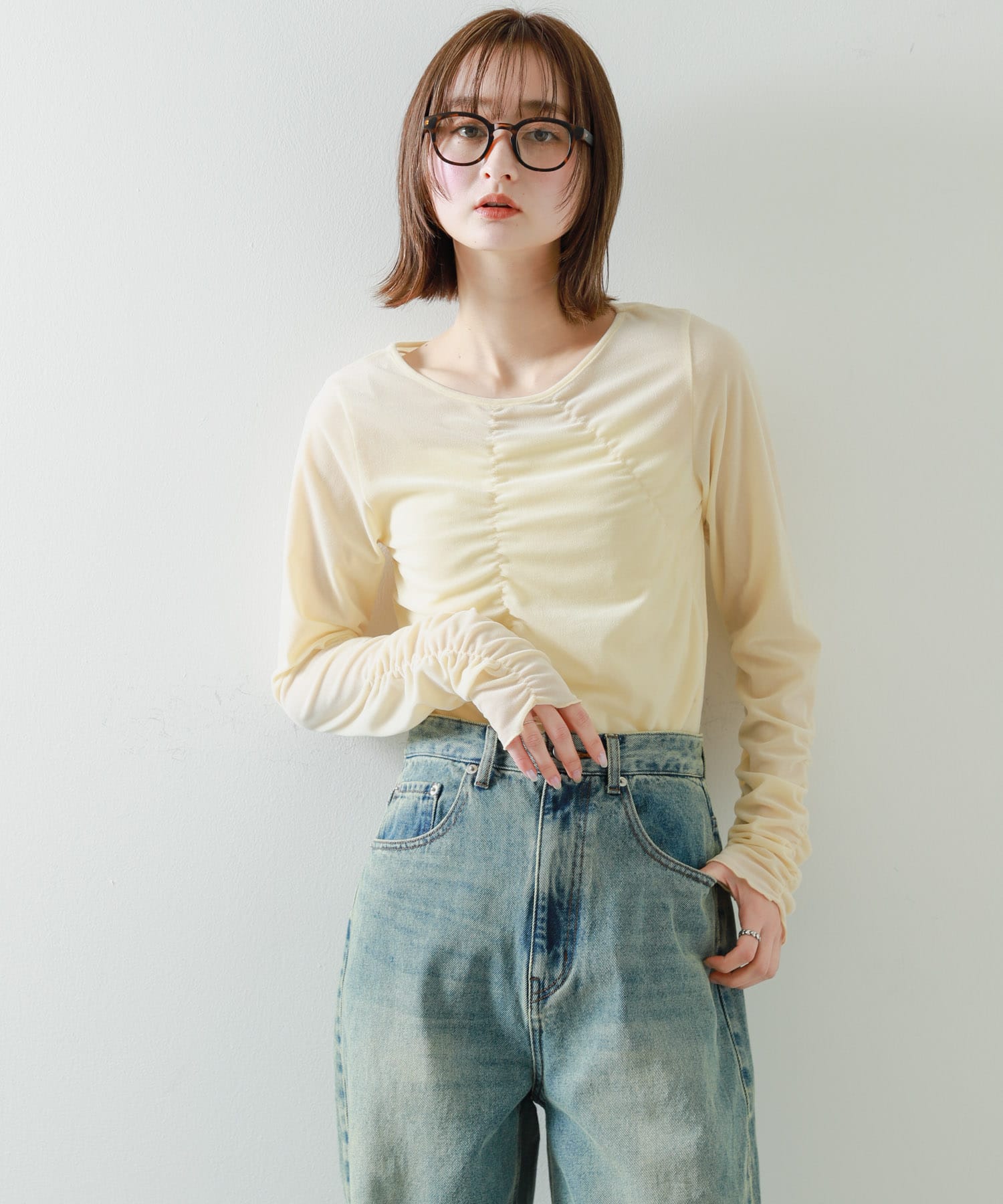 身長：169cm サイズ：one