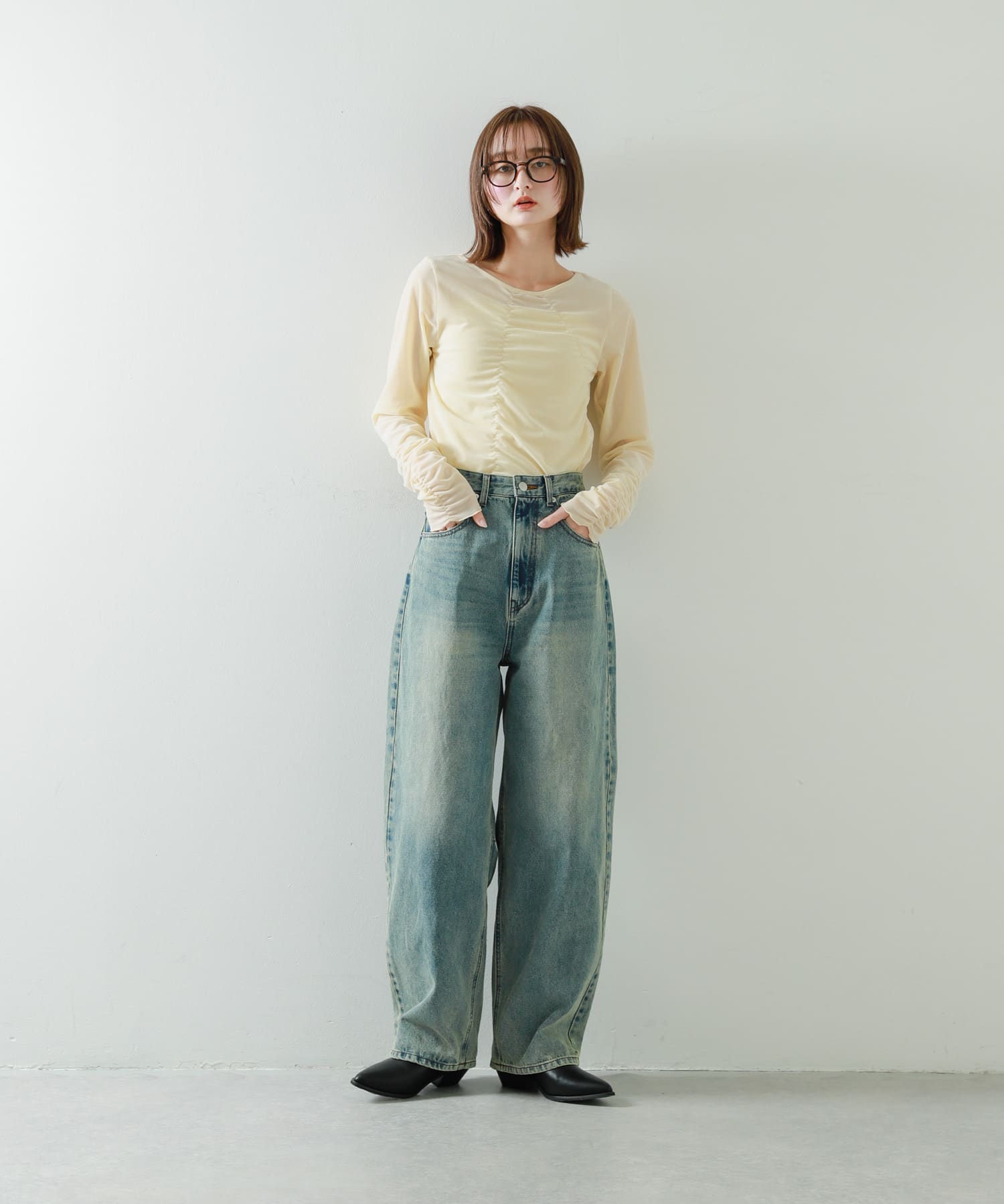 身長：169cm サイズ：one