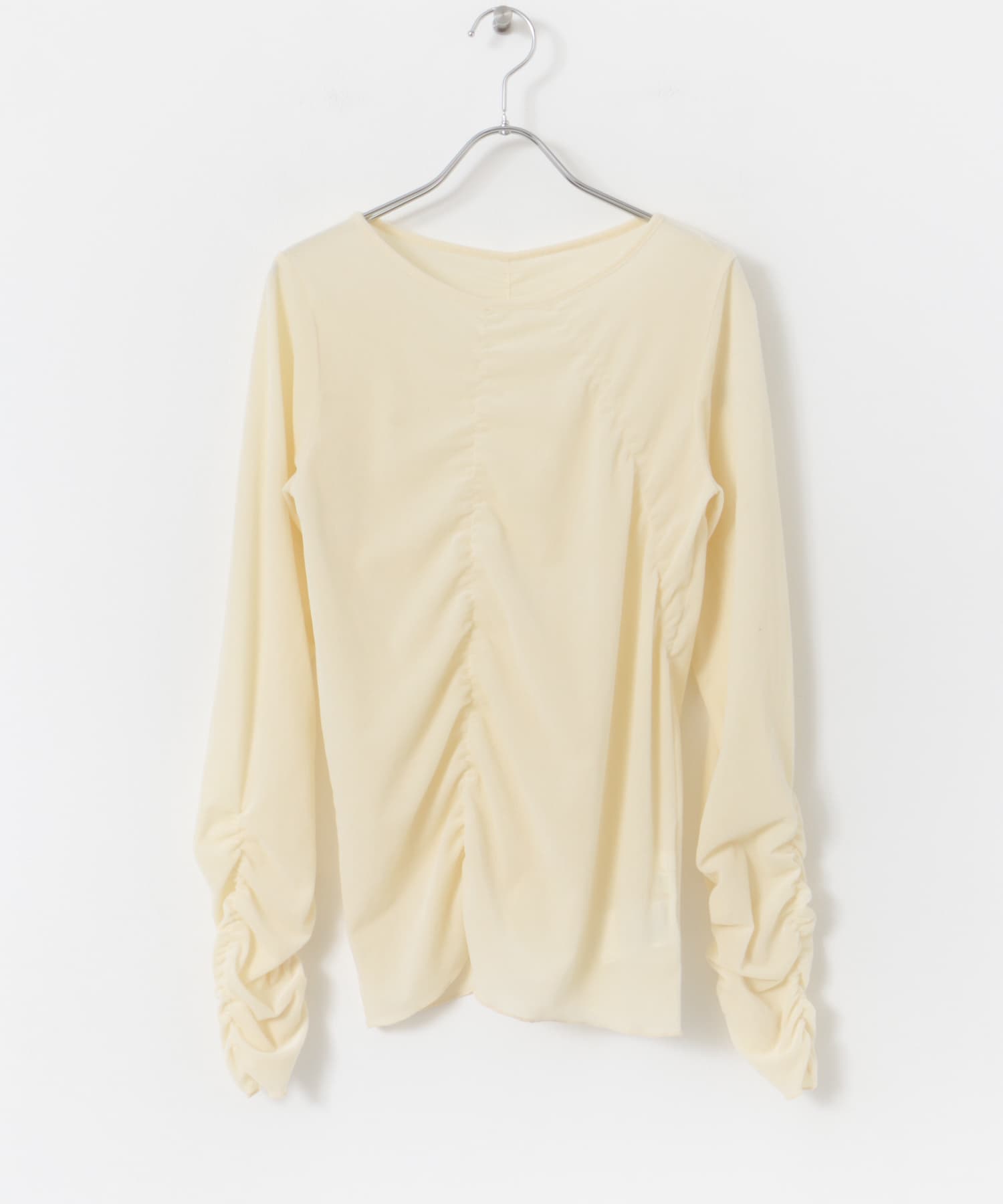 シアーベロアTシャツ BEIGE one