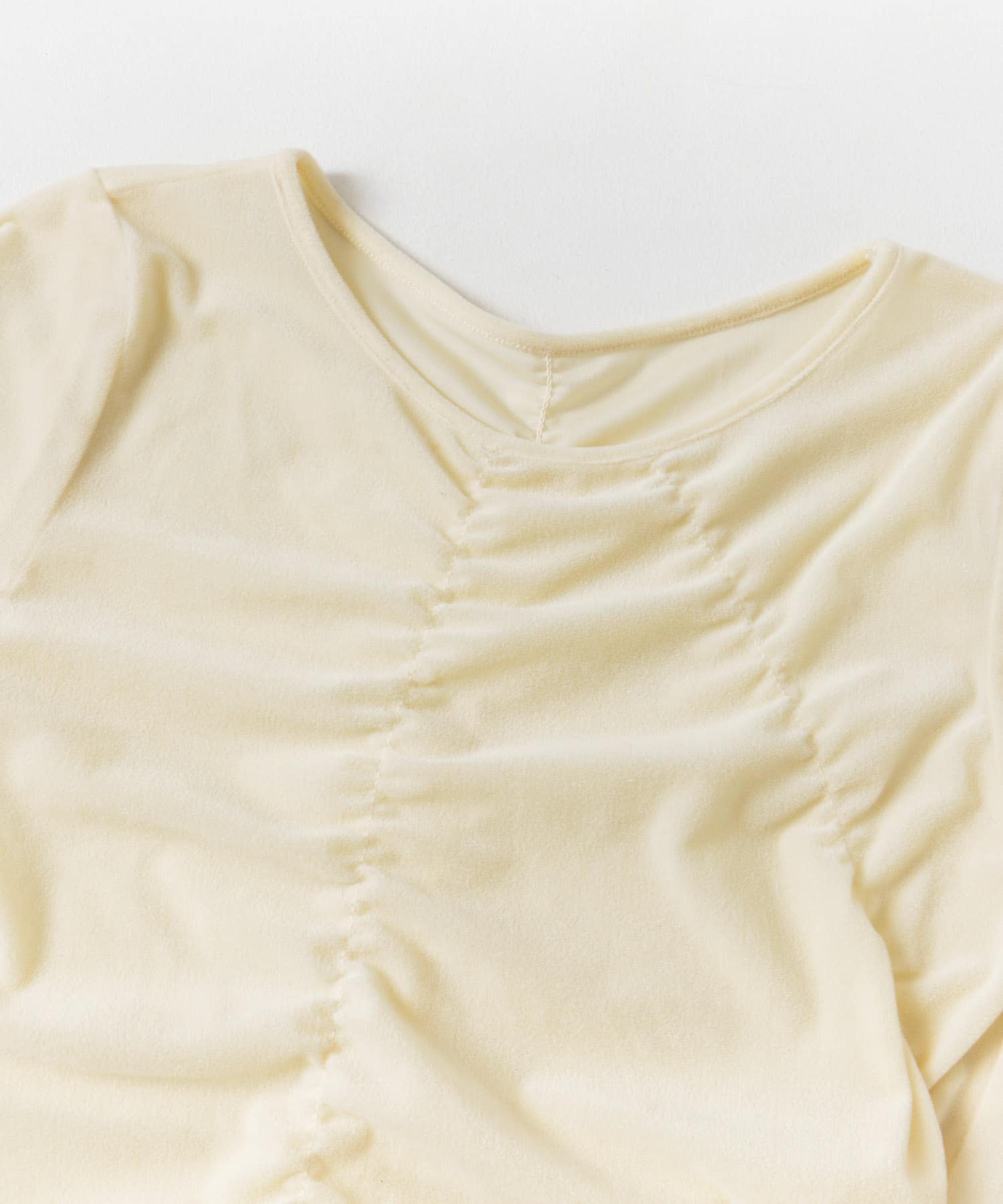 シアーベロアTシャツ BEIGE one