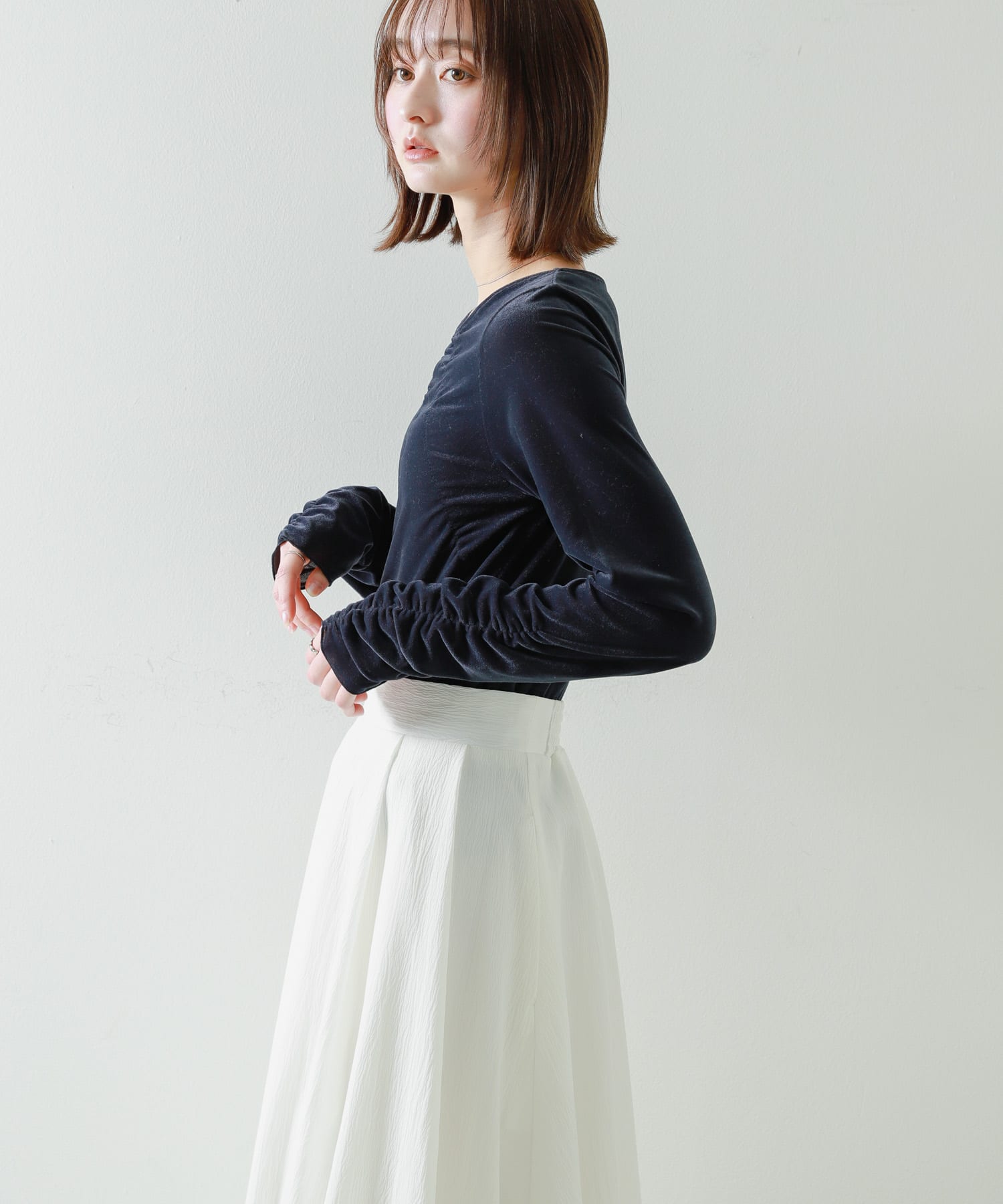 身長：169cm サイズ：one