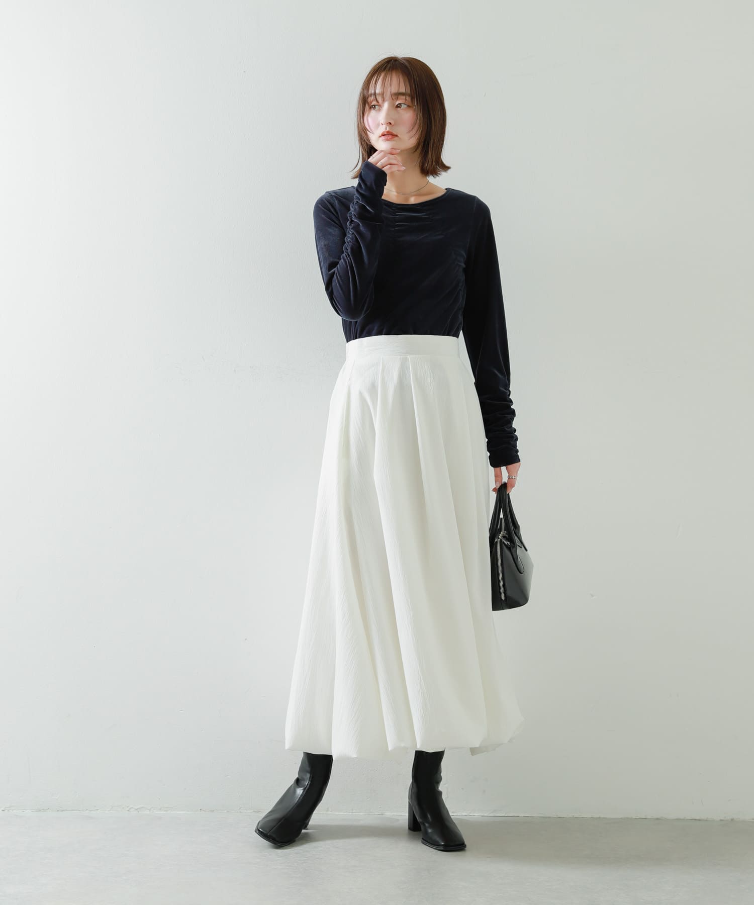 身長：169cm サイズ：one