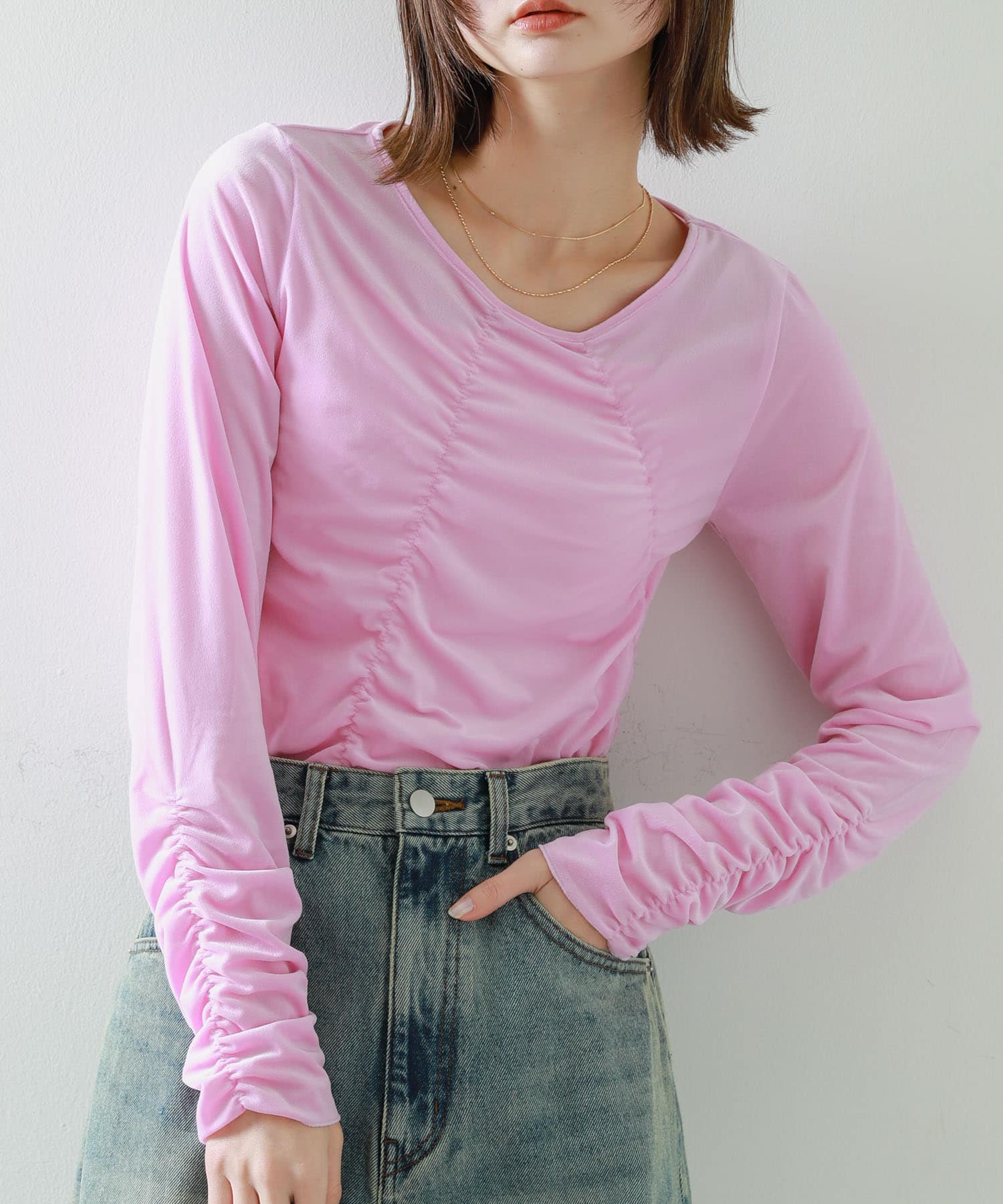 シアーベロアTシャツ