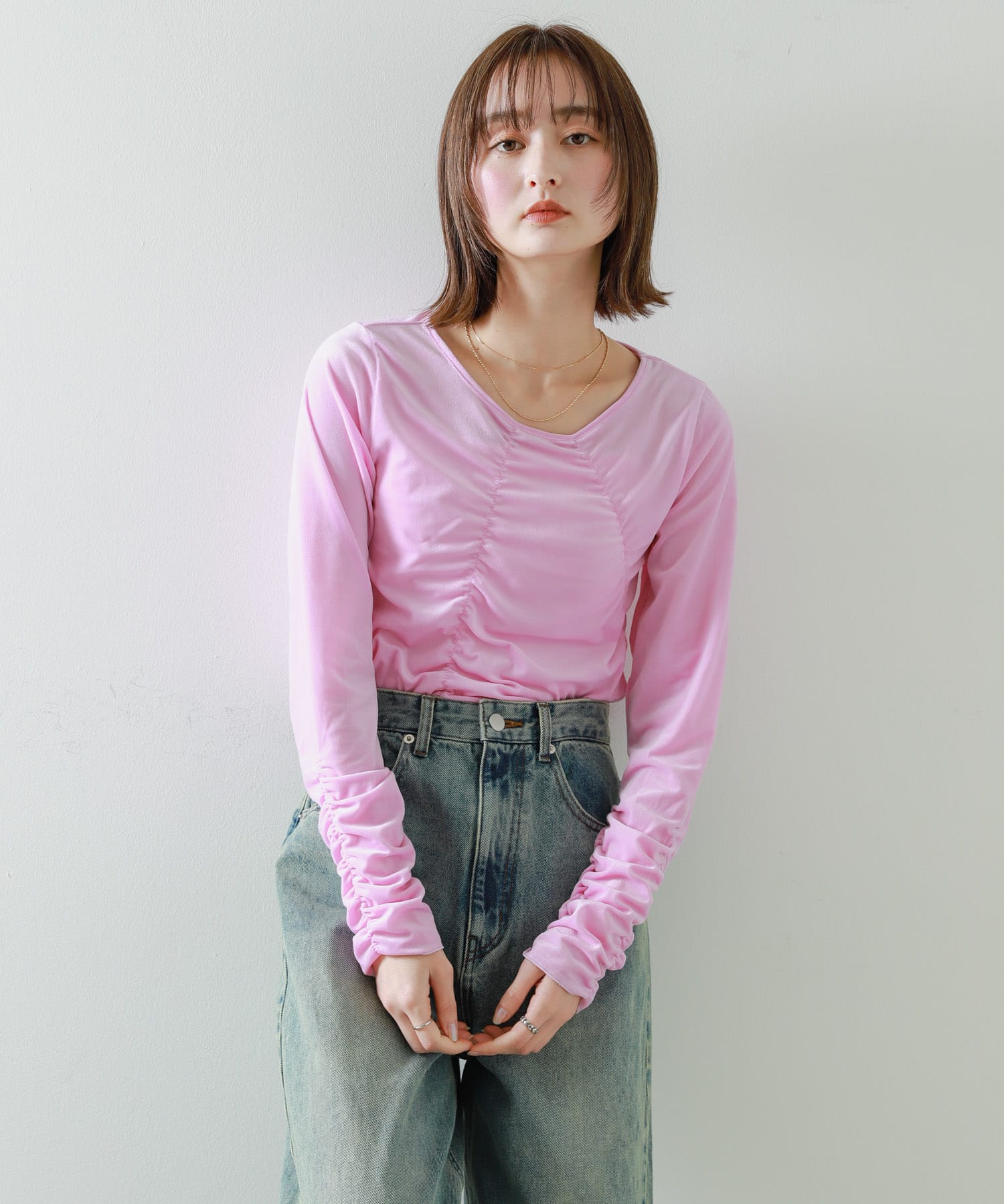 身長：169cm サイズ：one