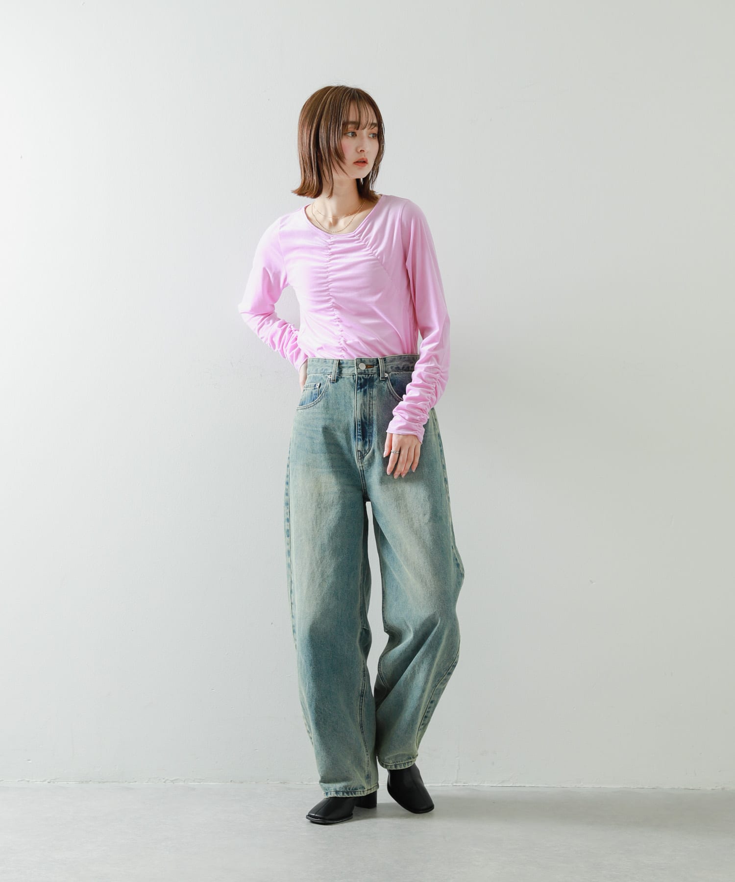 身長：169cm サイズ：one