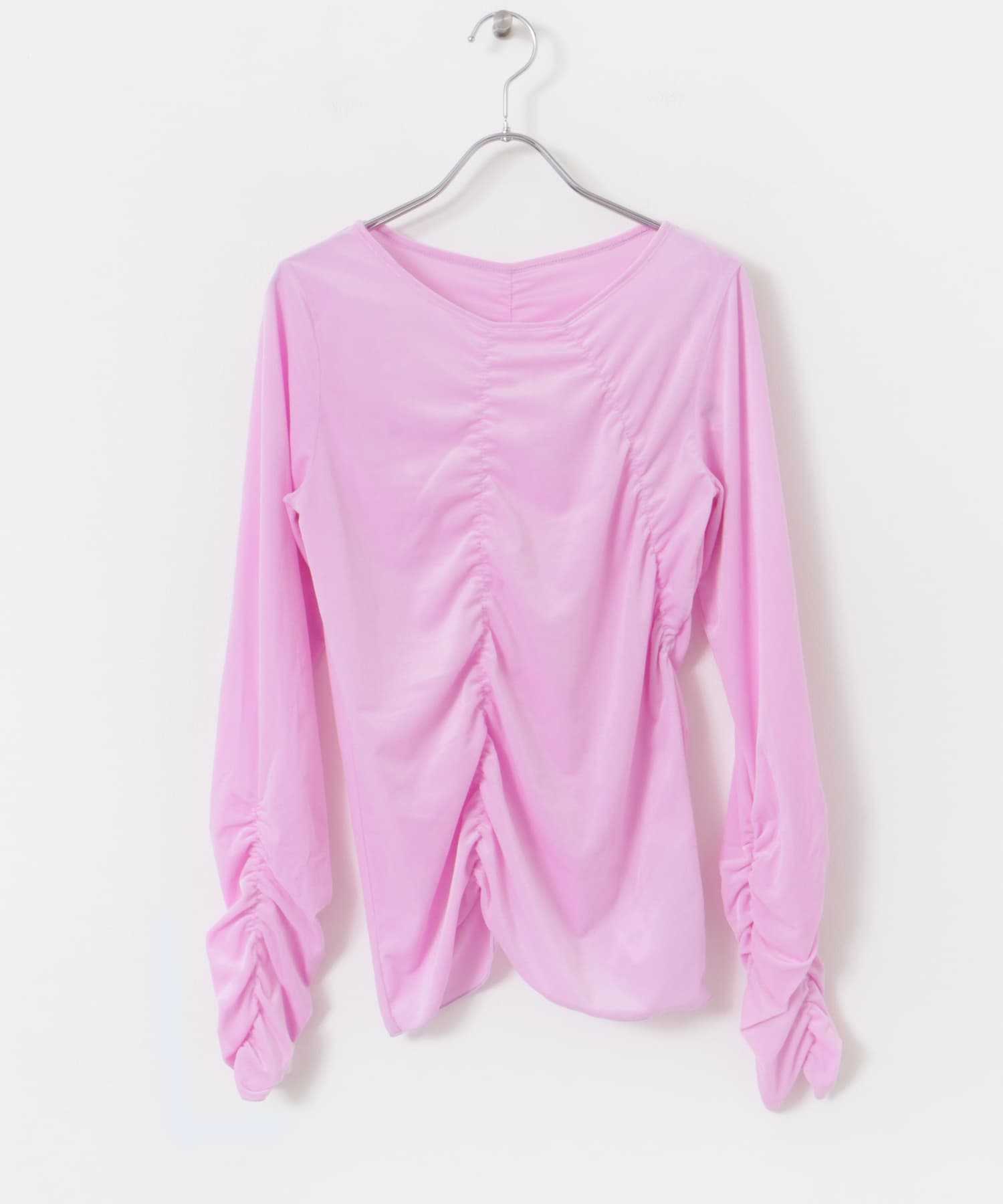 シアーベロアTシャツ PINK one