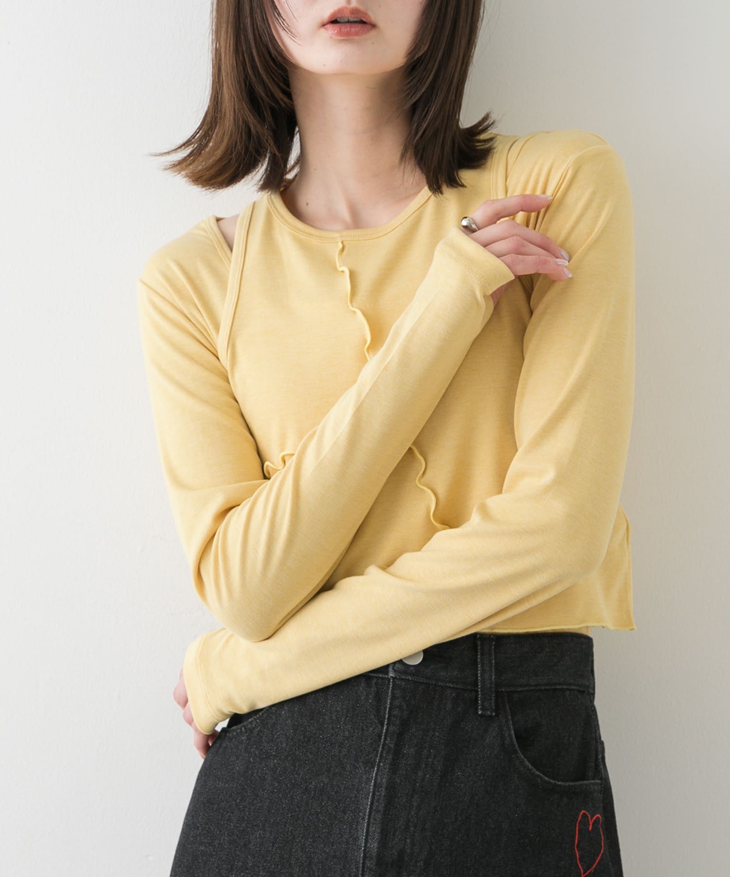 身長：169cm サイズ：one
