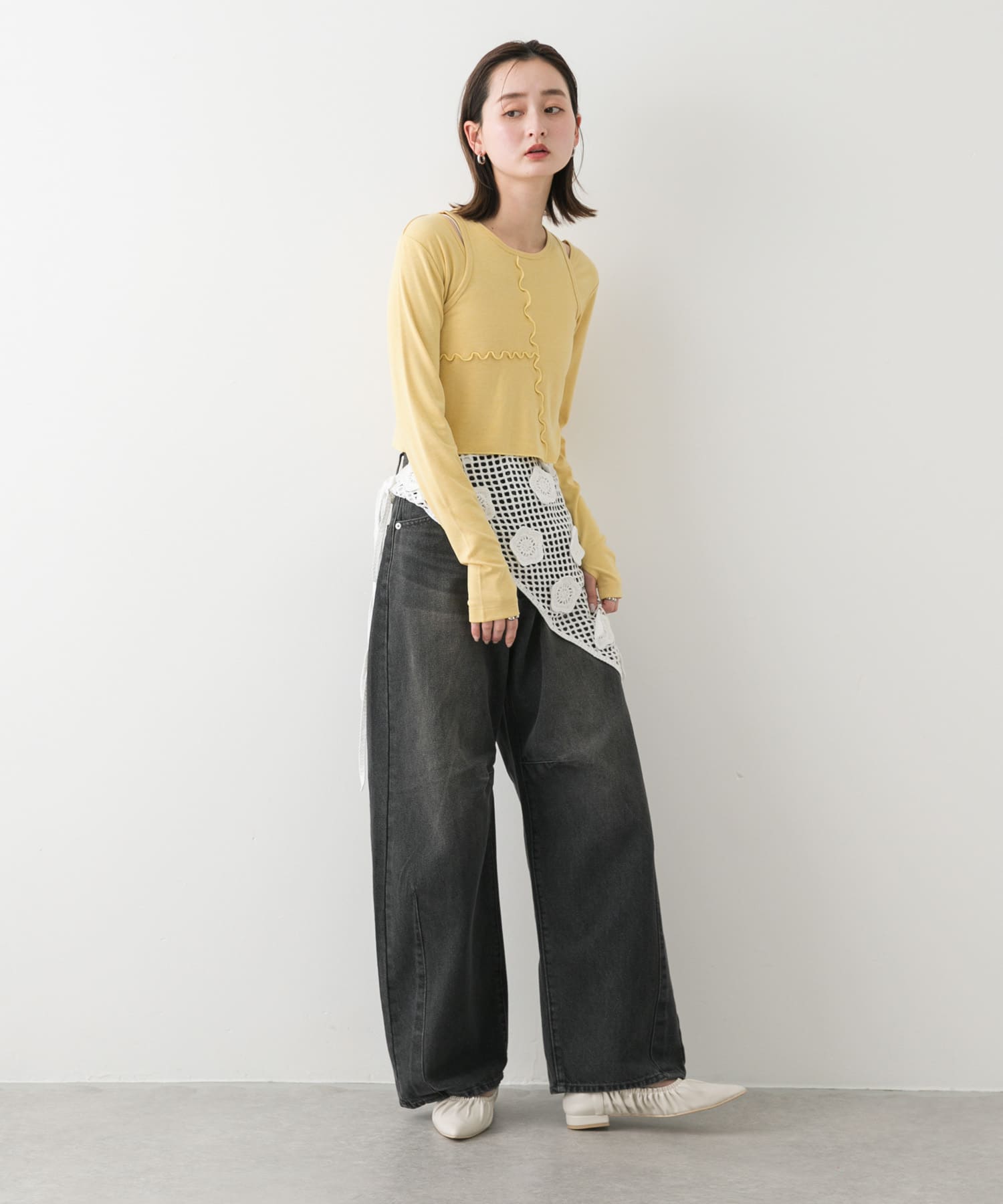 身長：169cm サイズ：one