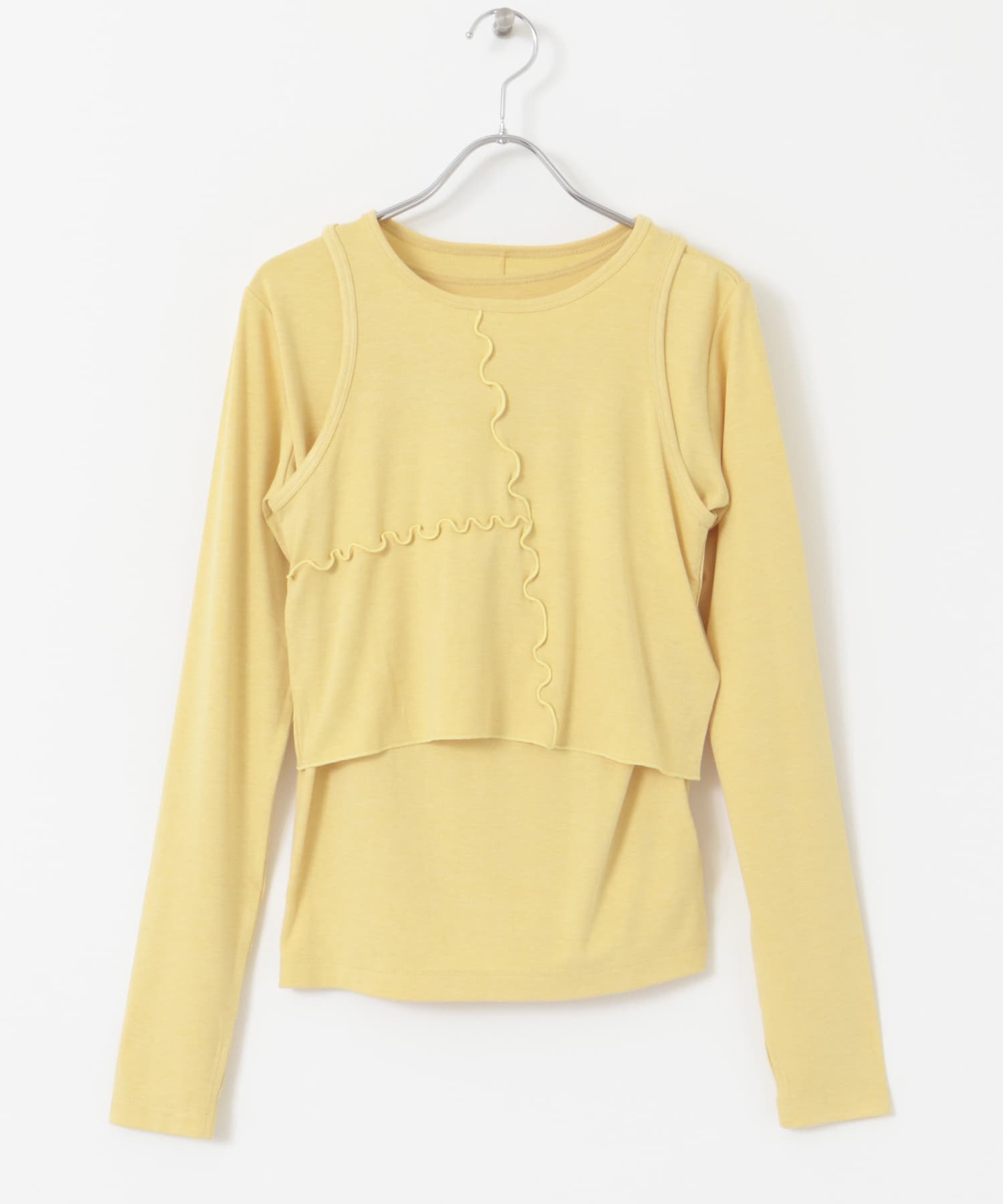 2Pレイヤードメロートップ YELLOW one