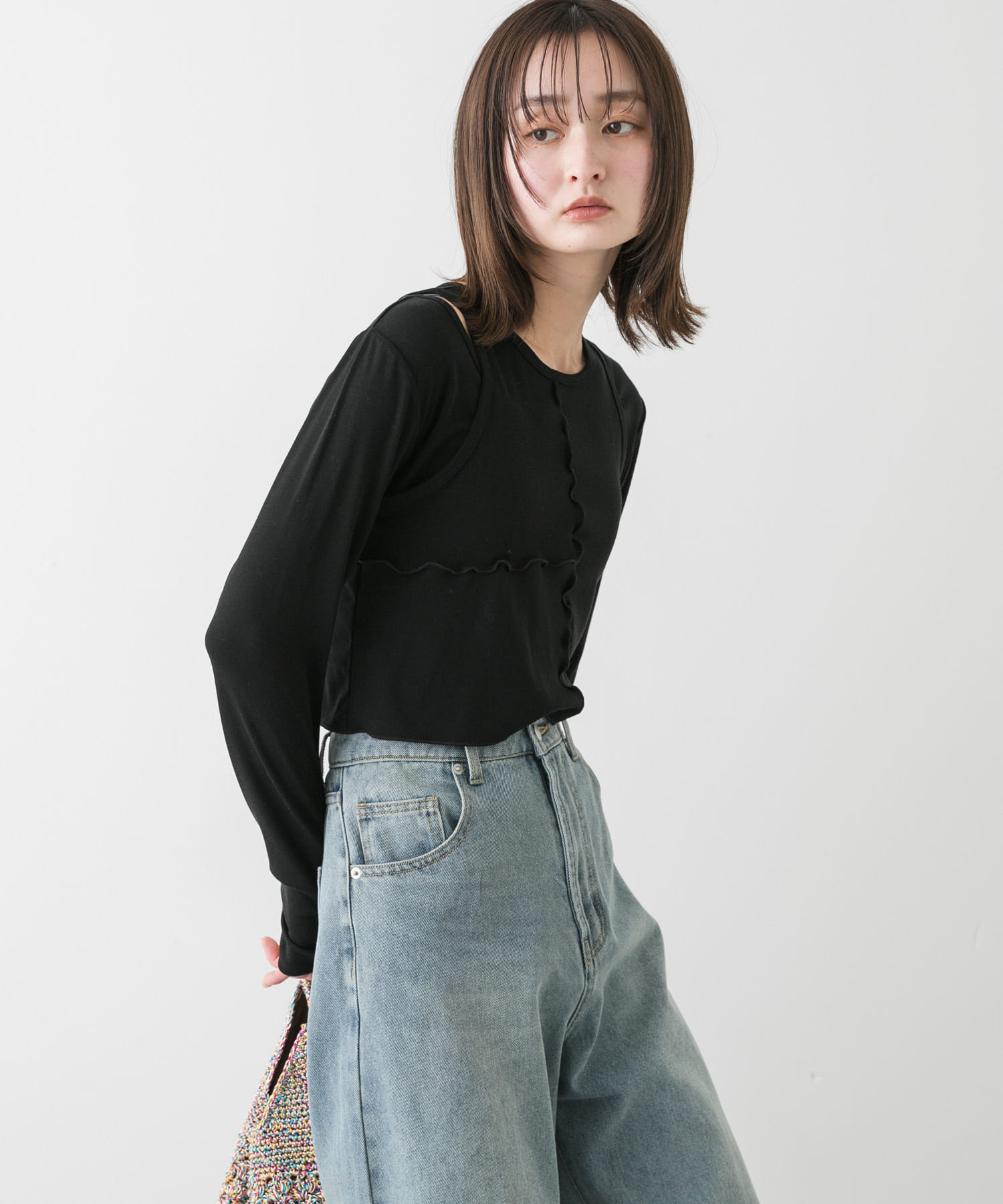 身長：169cm サイズ：one