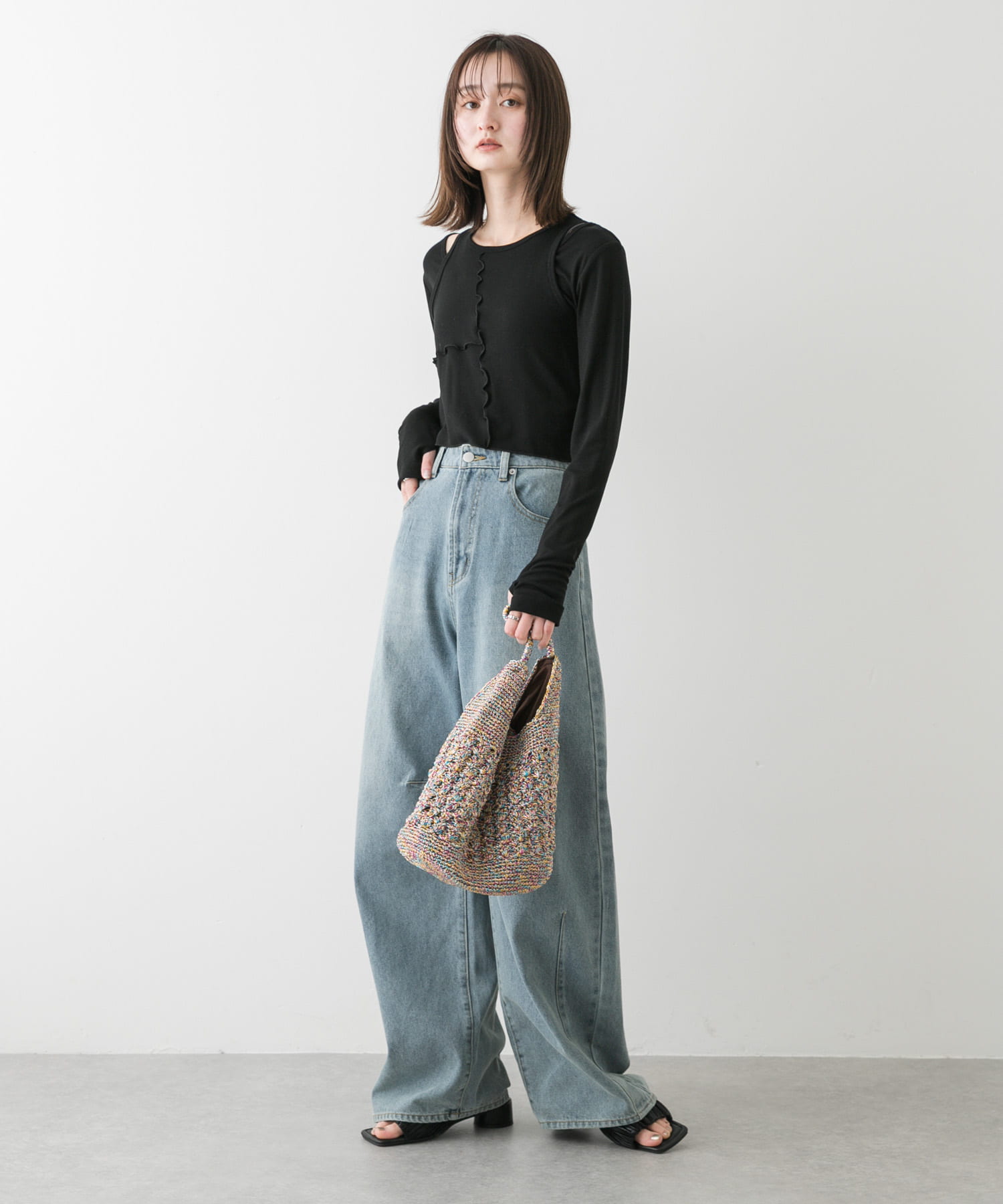 身長：169cm サイズ：one