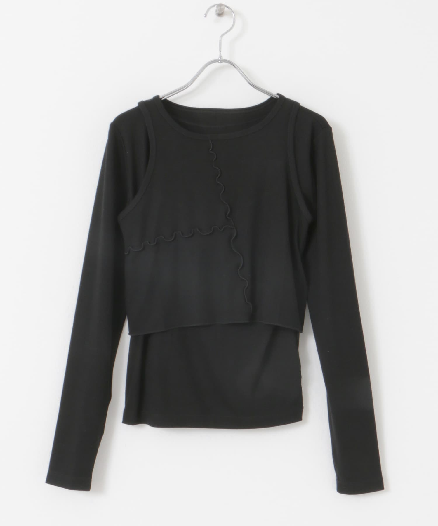 2Pレイヤードメロートップ BLACK one