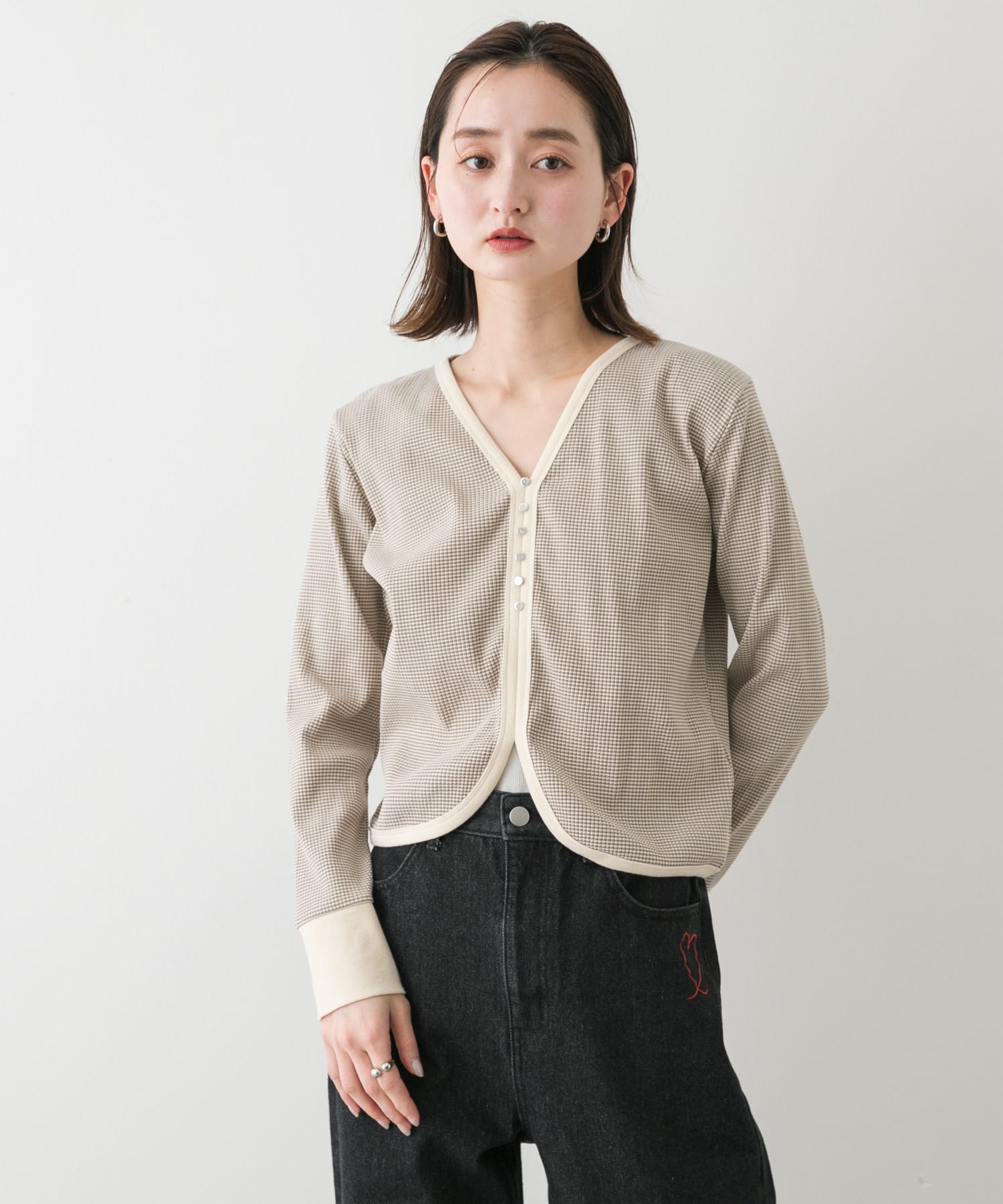 身長：169cm サイズ：one