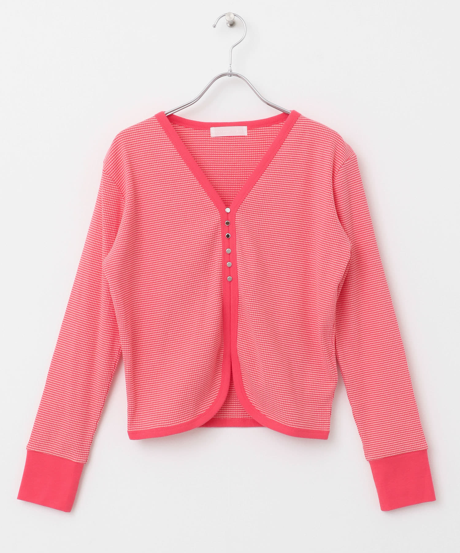 Vネックバイカラートップ CORAL one