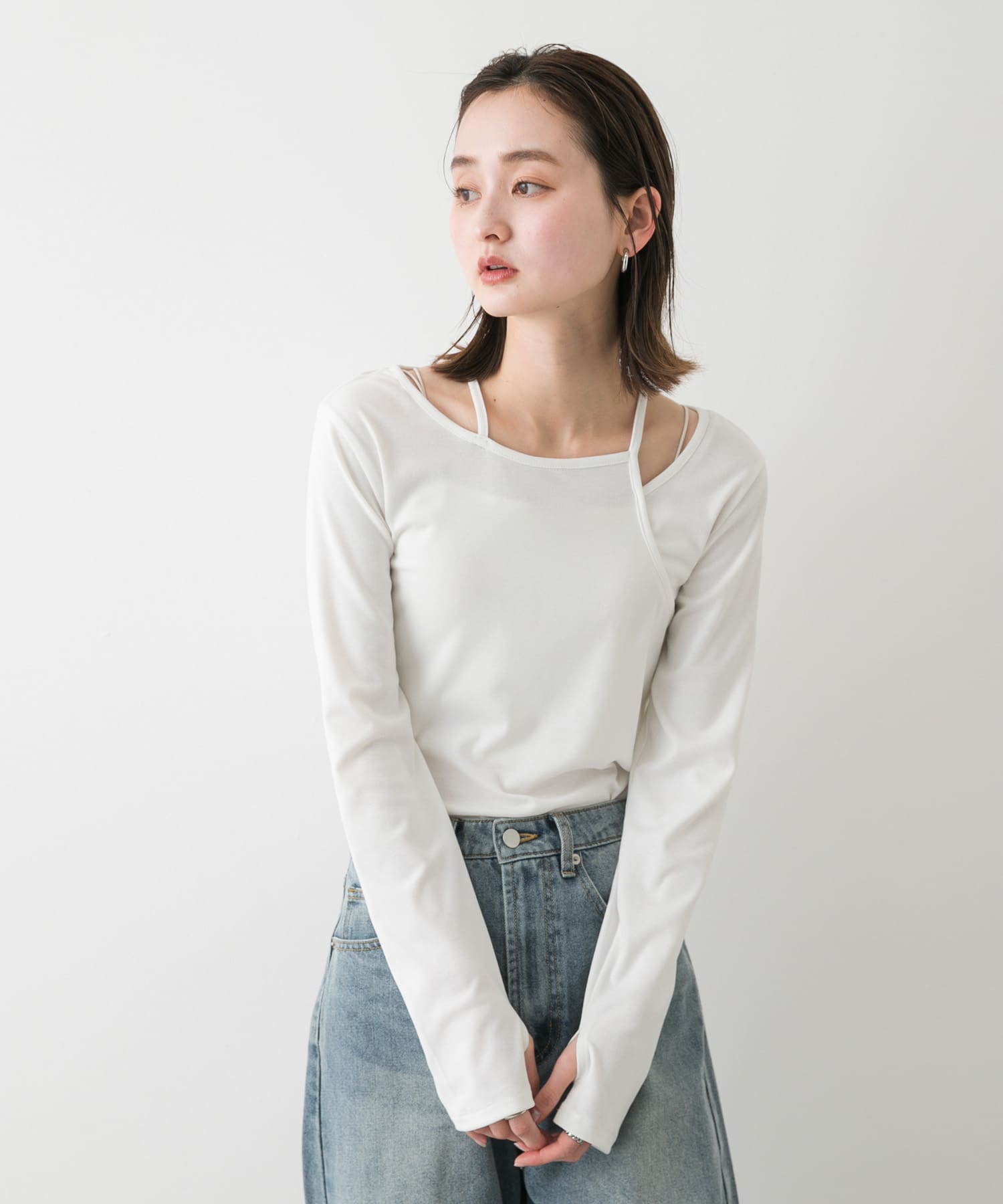 身長：169cm サイズ：one