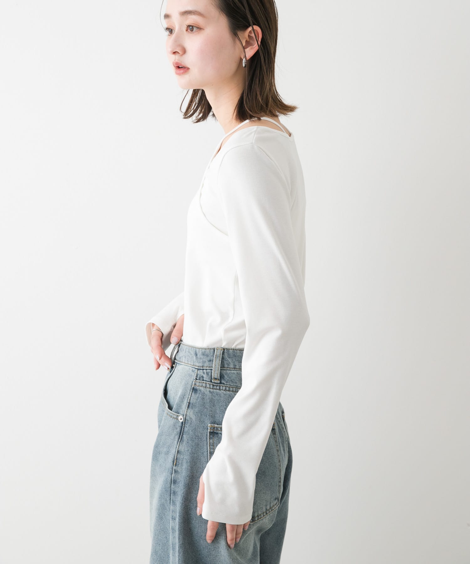 身長：169cm サイズ：one
