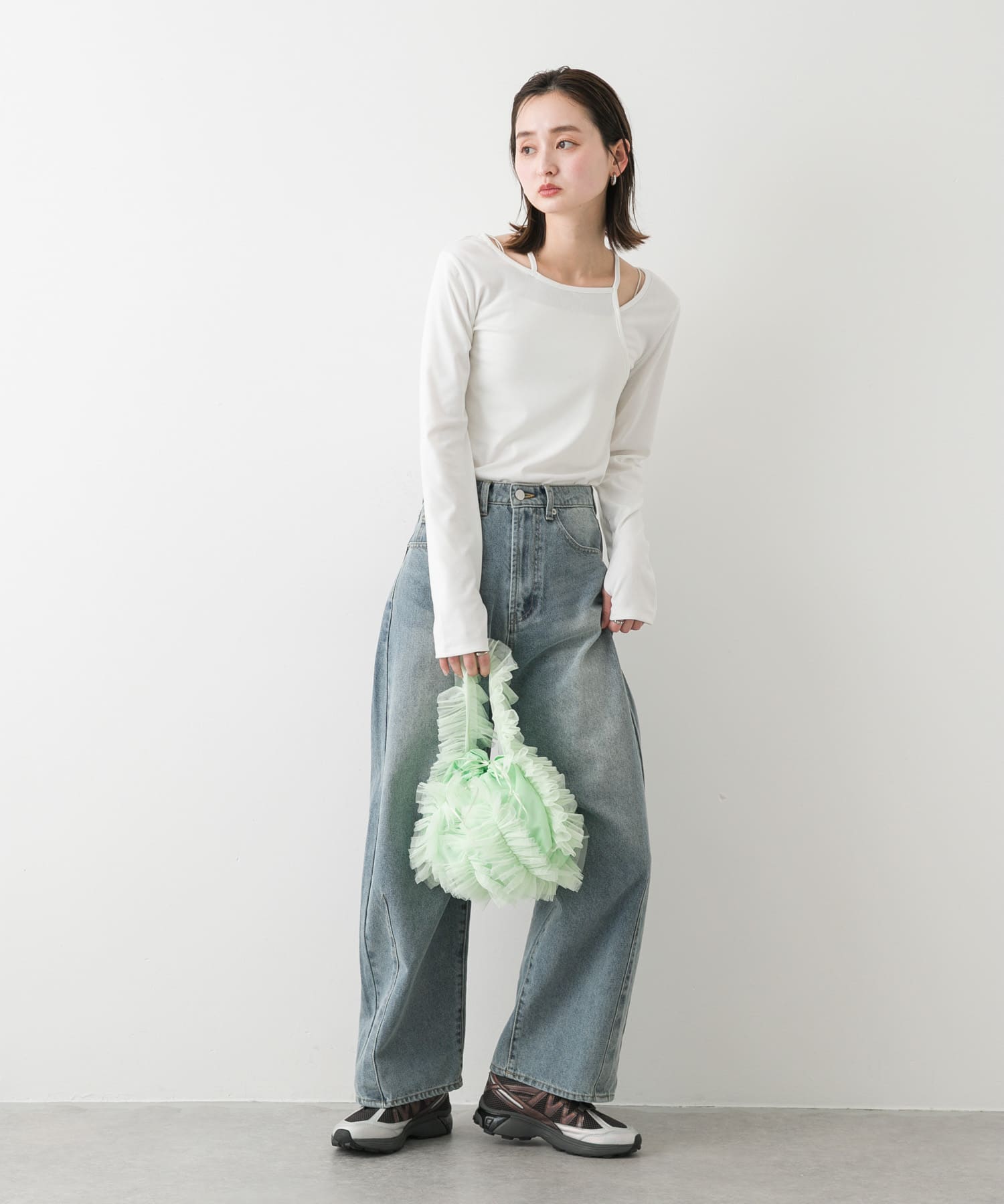 身長：169cm サイズ：one