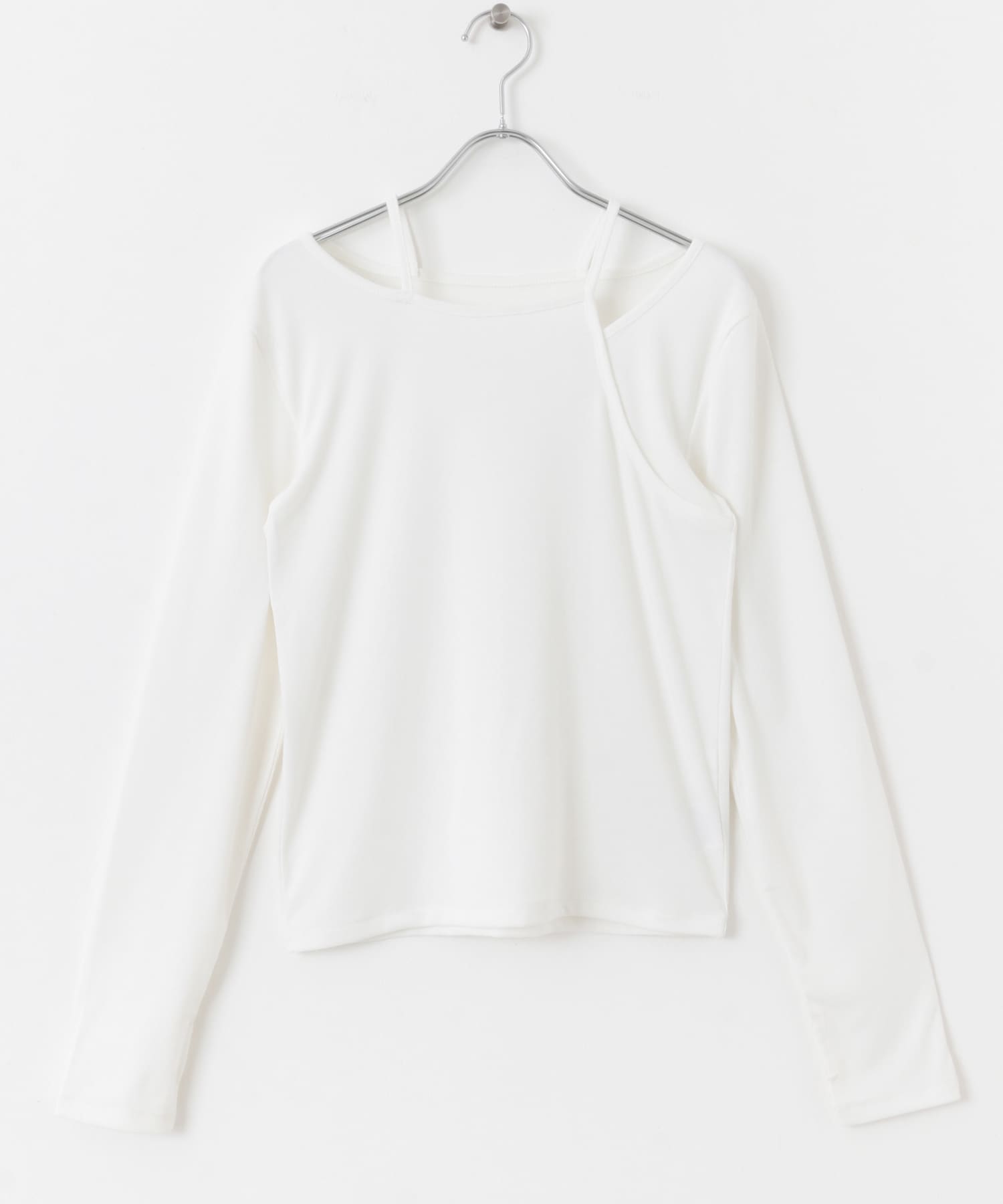 アシンメトリーカットトップ OFF WHITE one