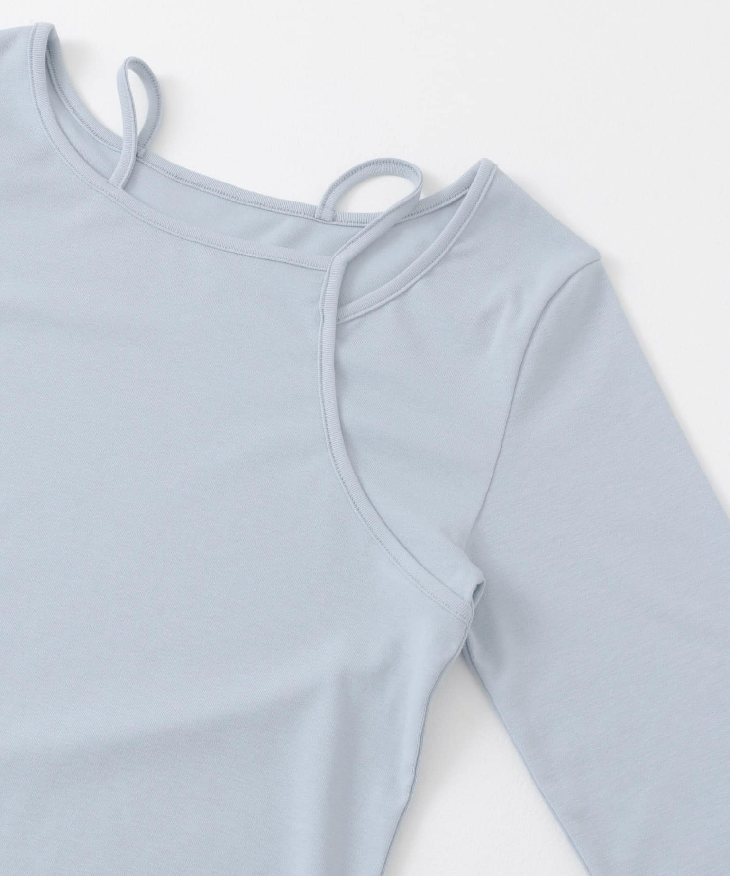 アシンメトリーカットトップ L.BLUE one