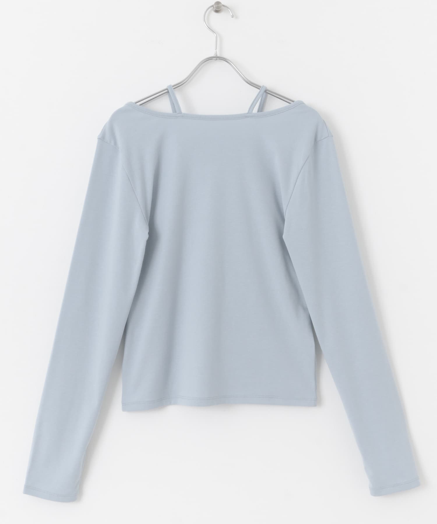 アシンメトリーカットトップ L.BLUE one