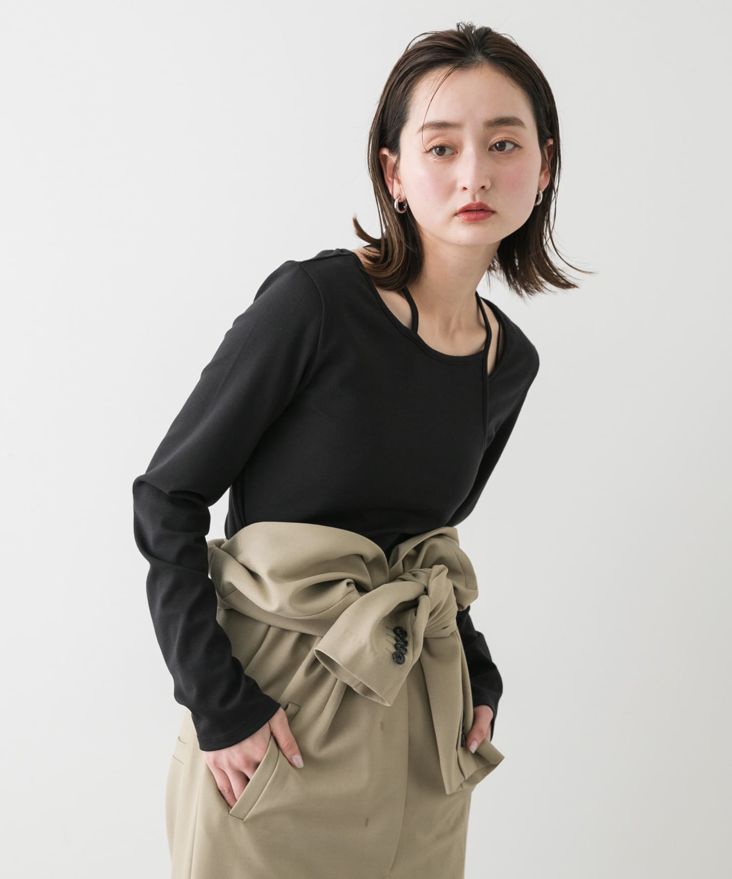身長：169cm サイズ：one