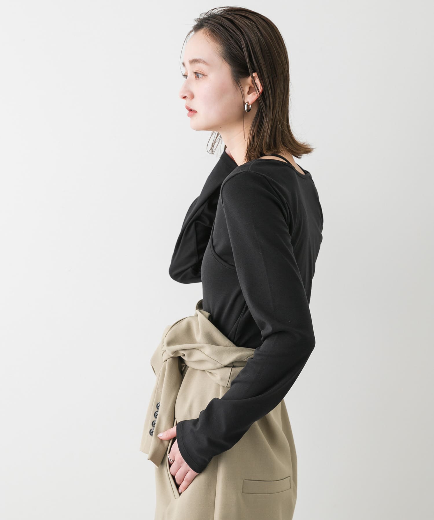 身長：169cm サイズ：one