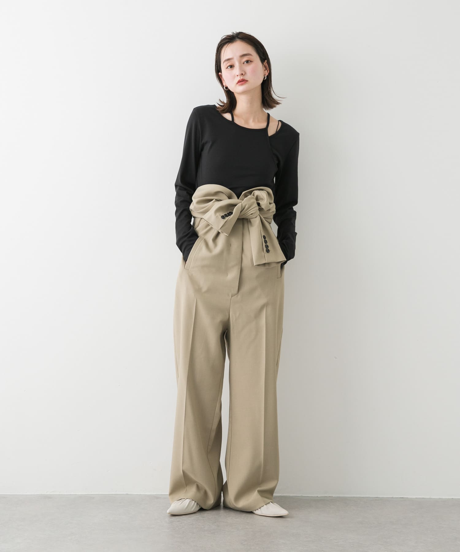 身長：169cm サイズ：one