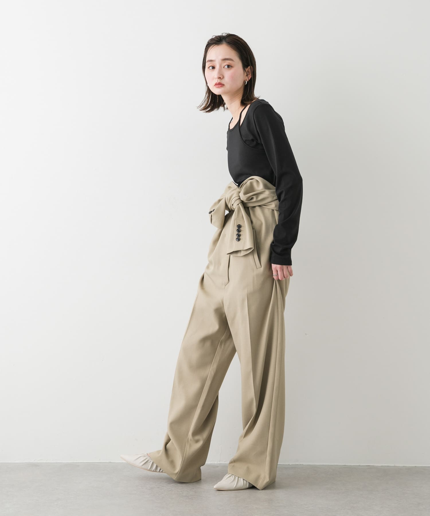 身長：169cm サイズ：one