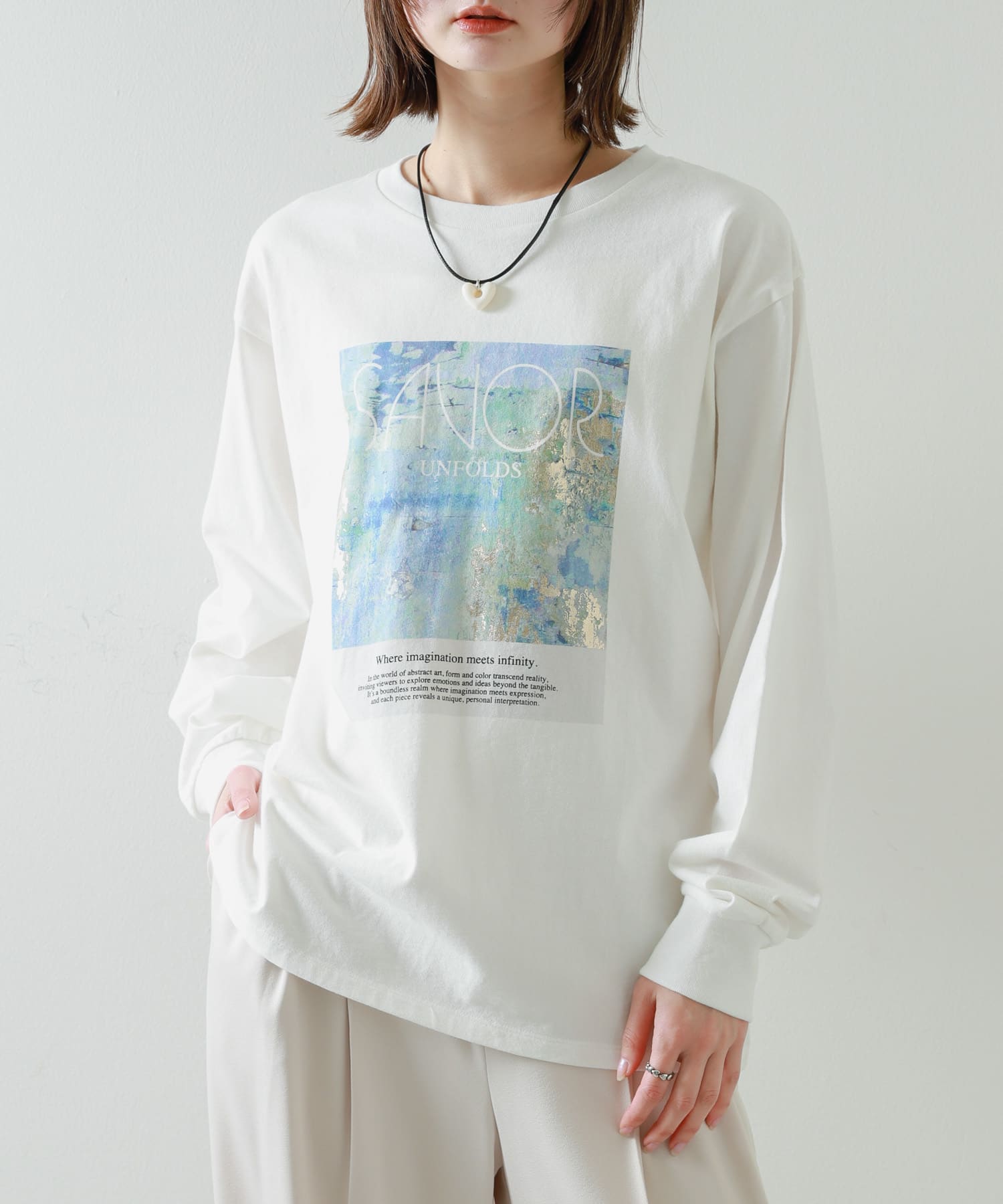 身長：169cm サイズ：one
