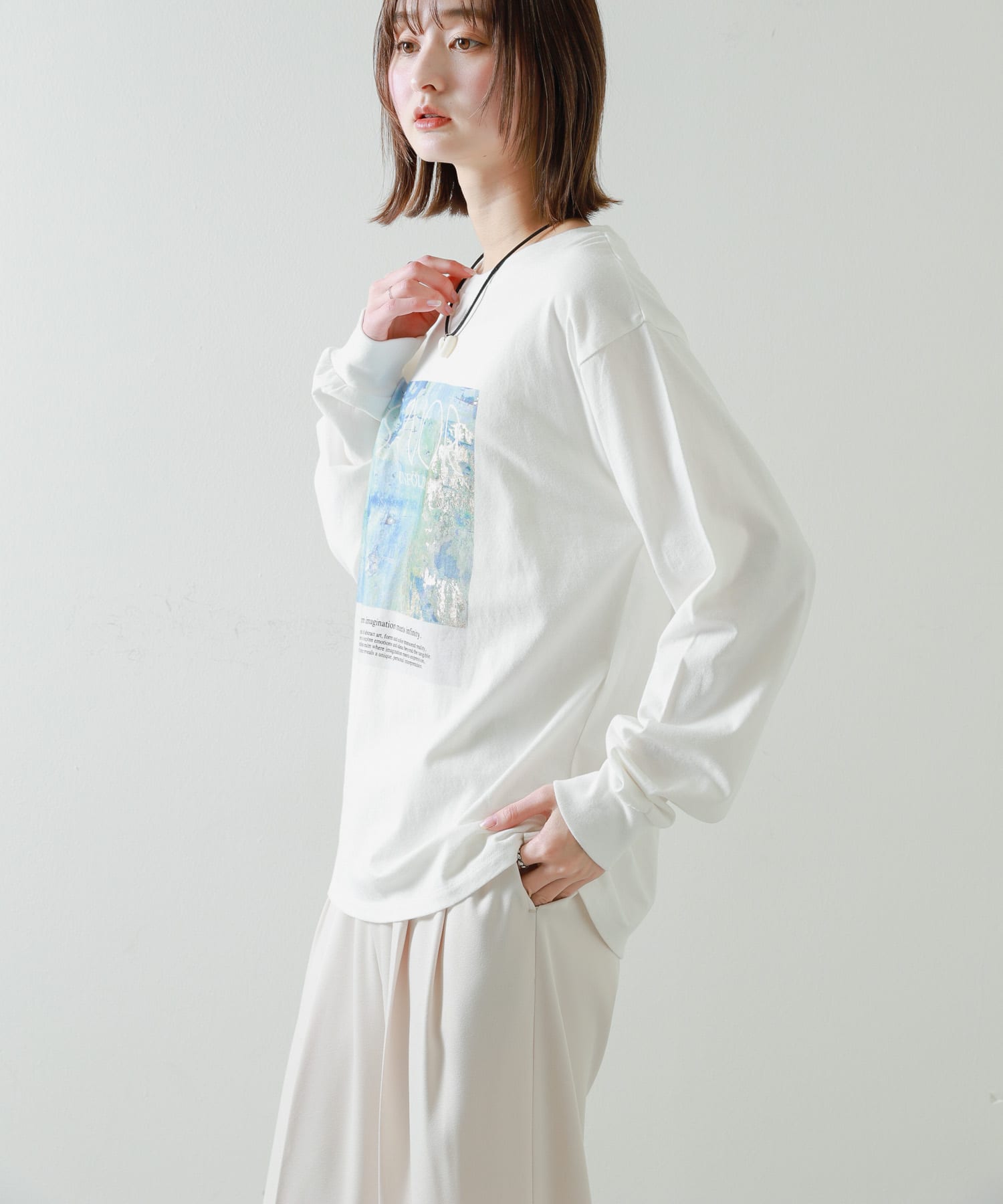 身長：169cm サイズ：one
