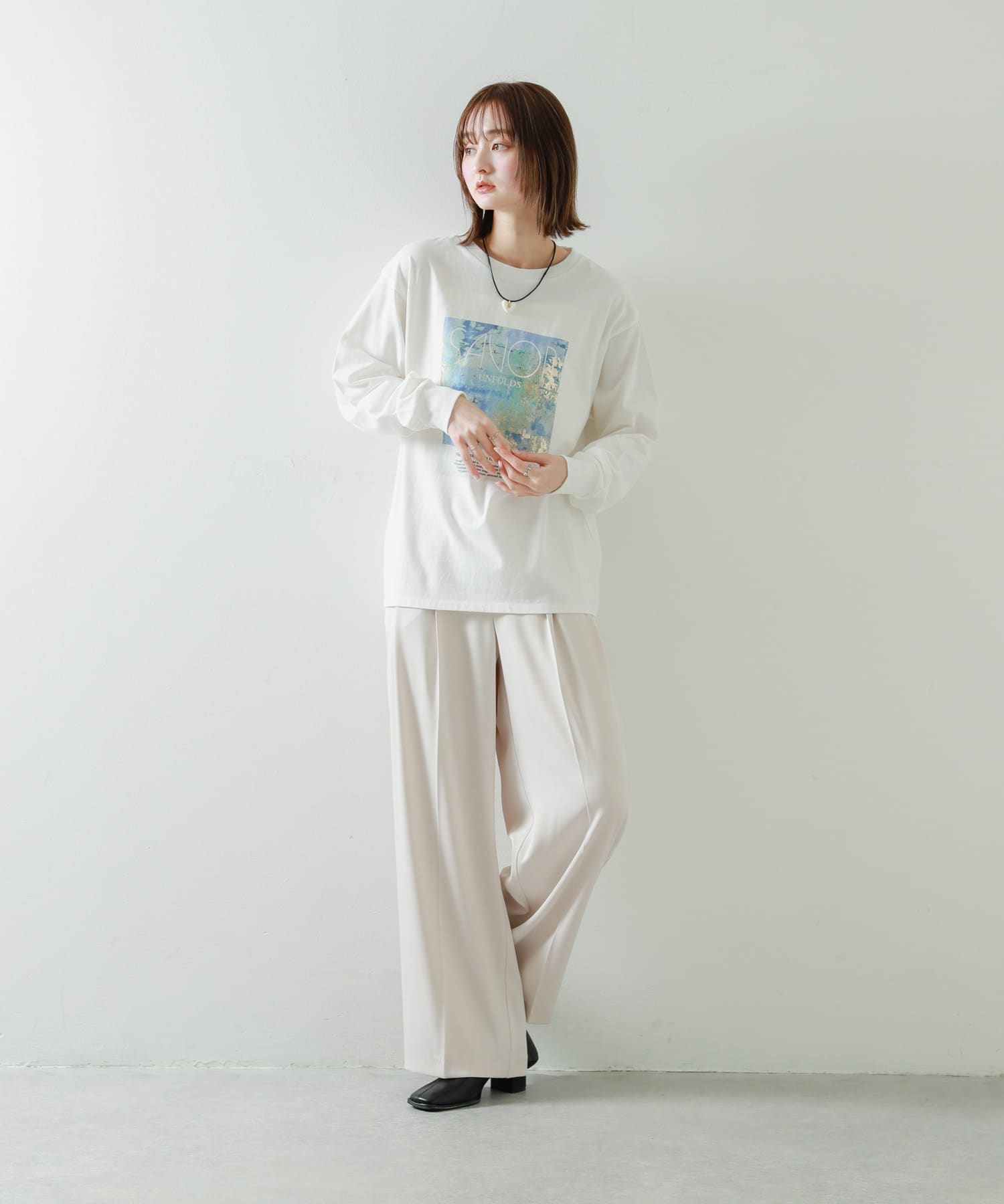 身長：169cm サイズ：one