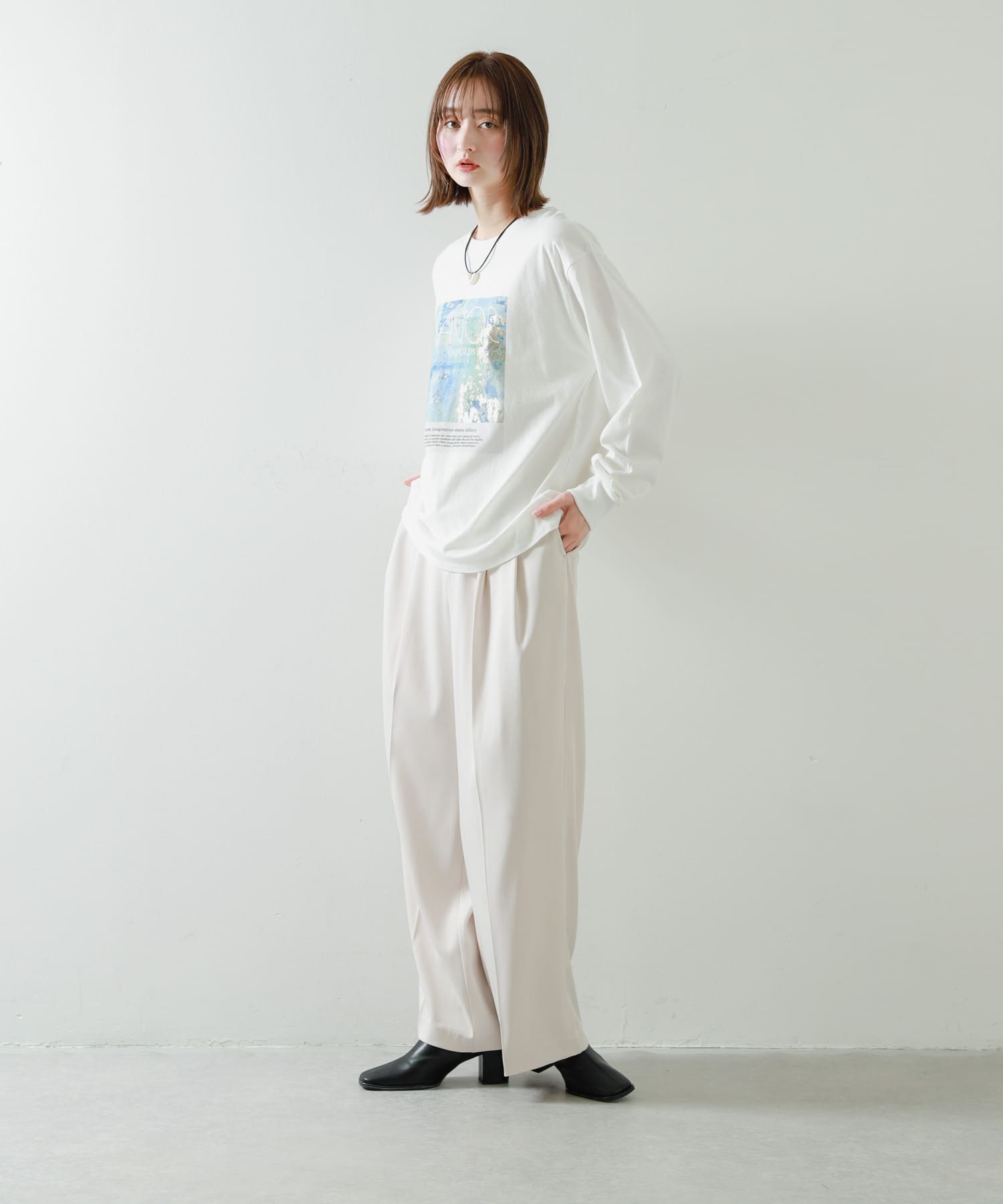 身長：169cm サイズ：one