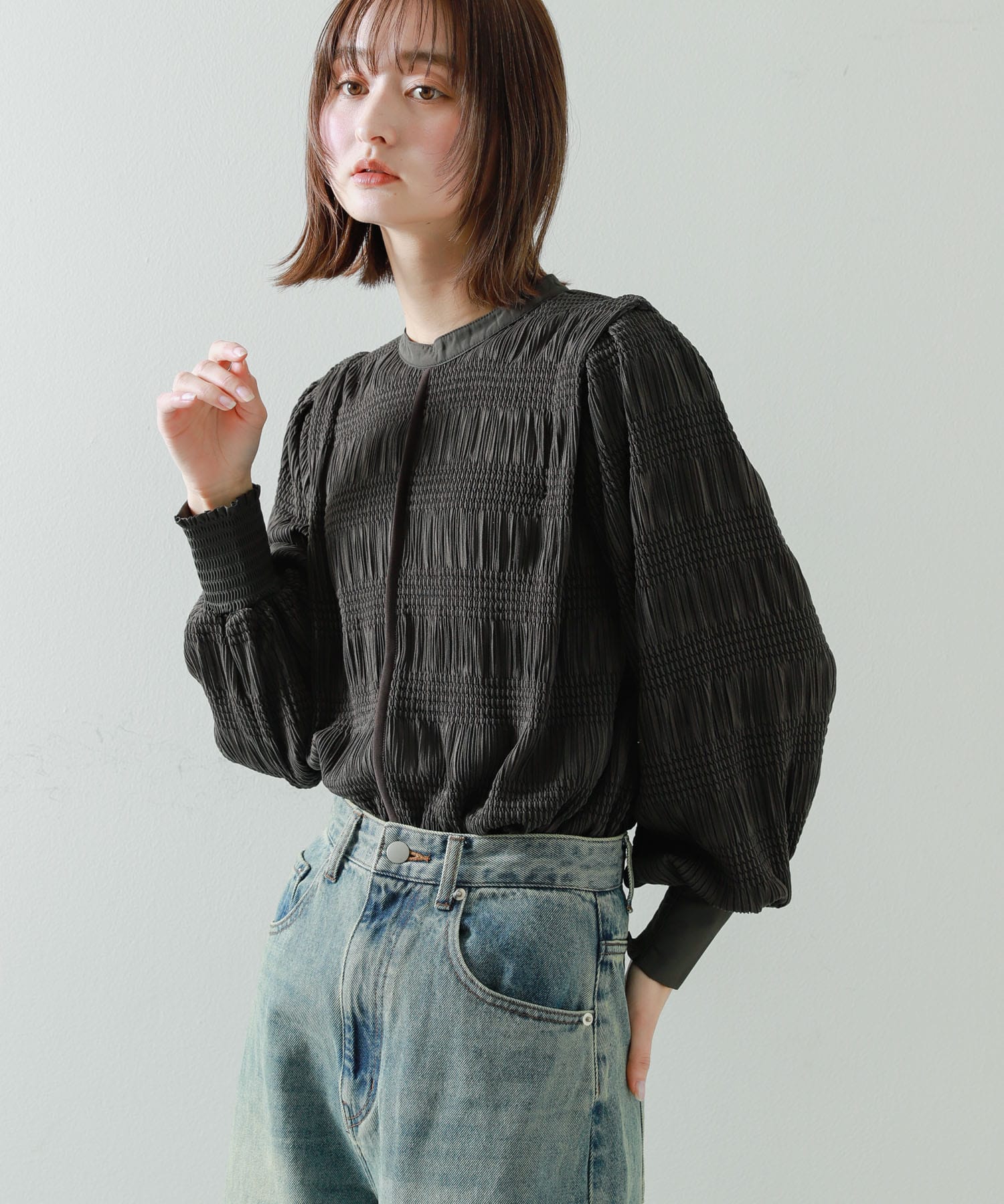 身長：169cm サイズ：one