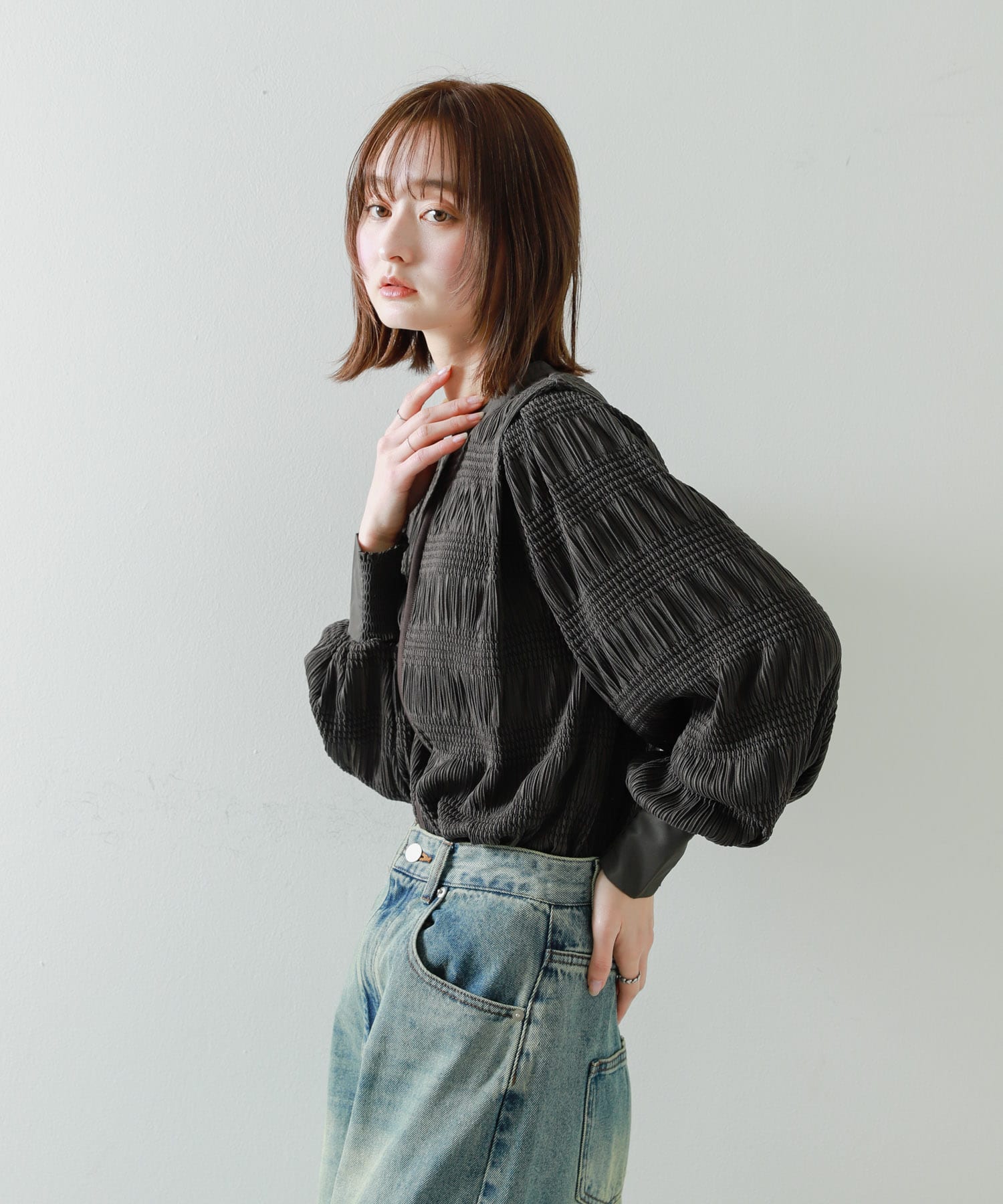 身長：169cm サイズ：one