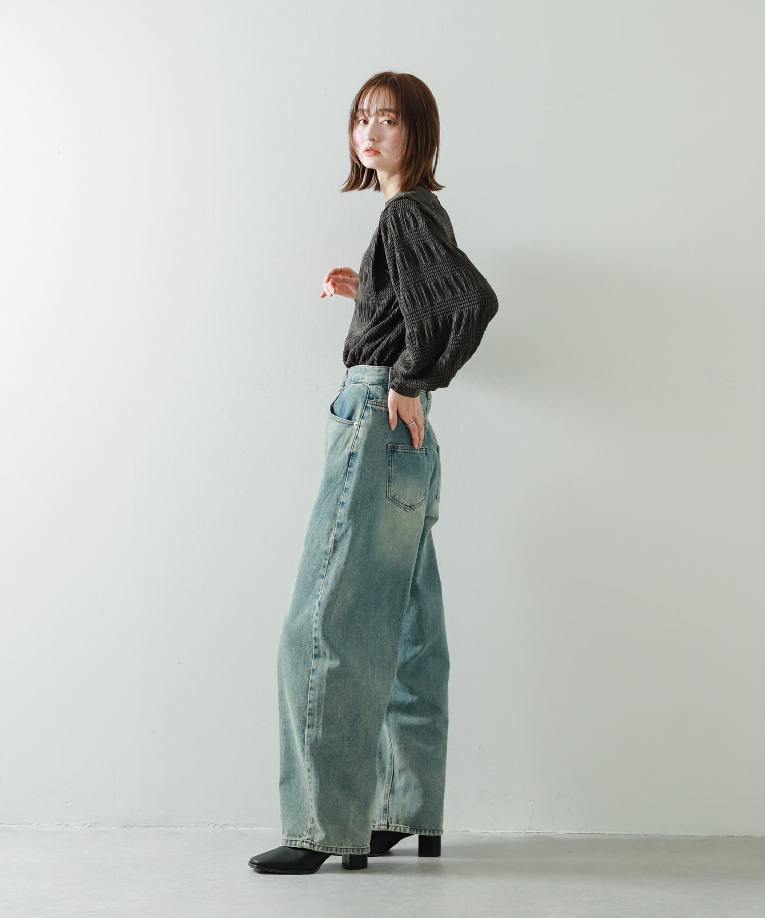 身長：169cm サイズ：one