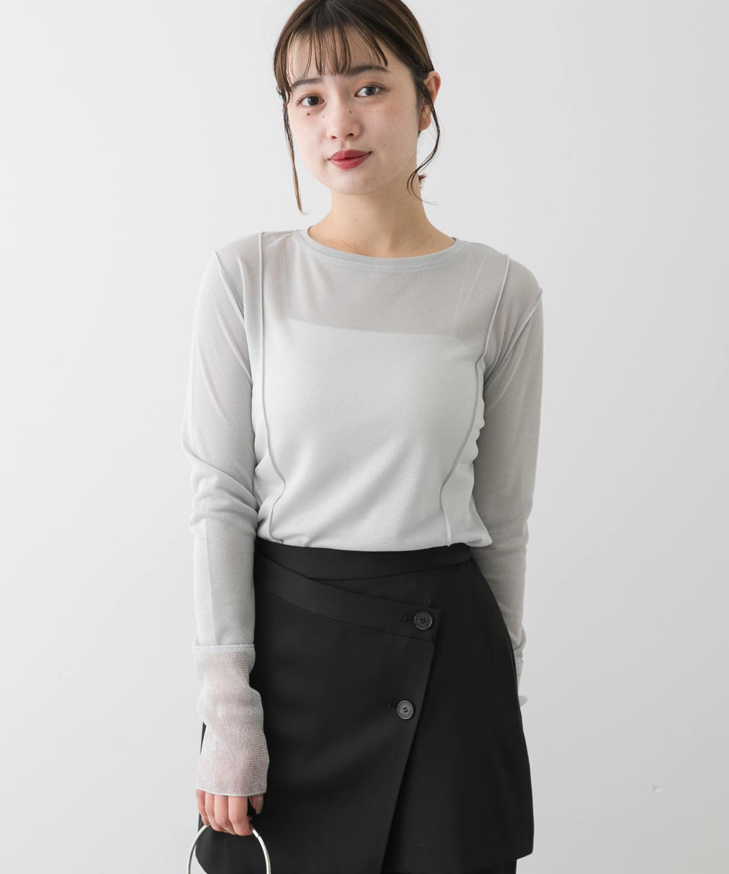 身長：158cm サイズ：one