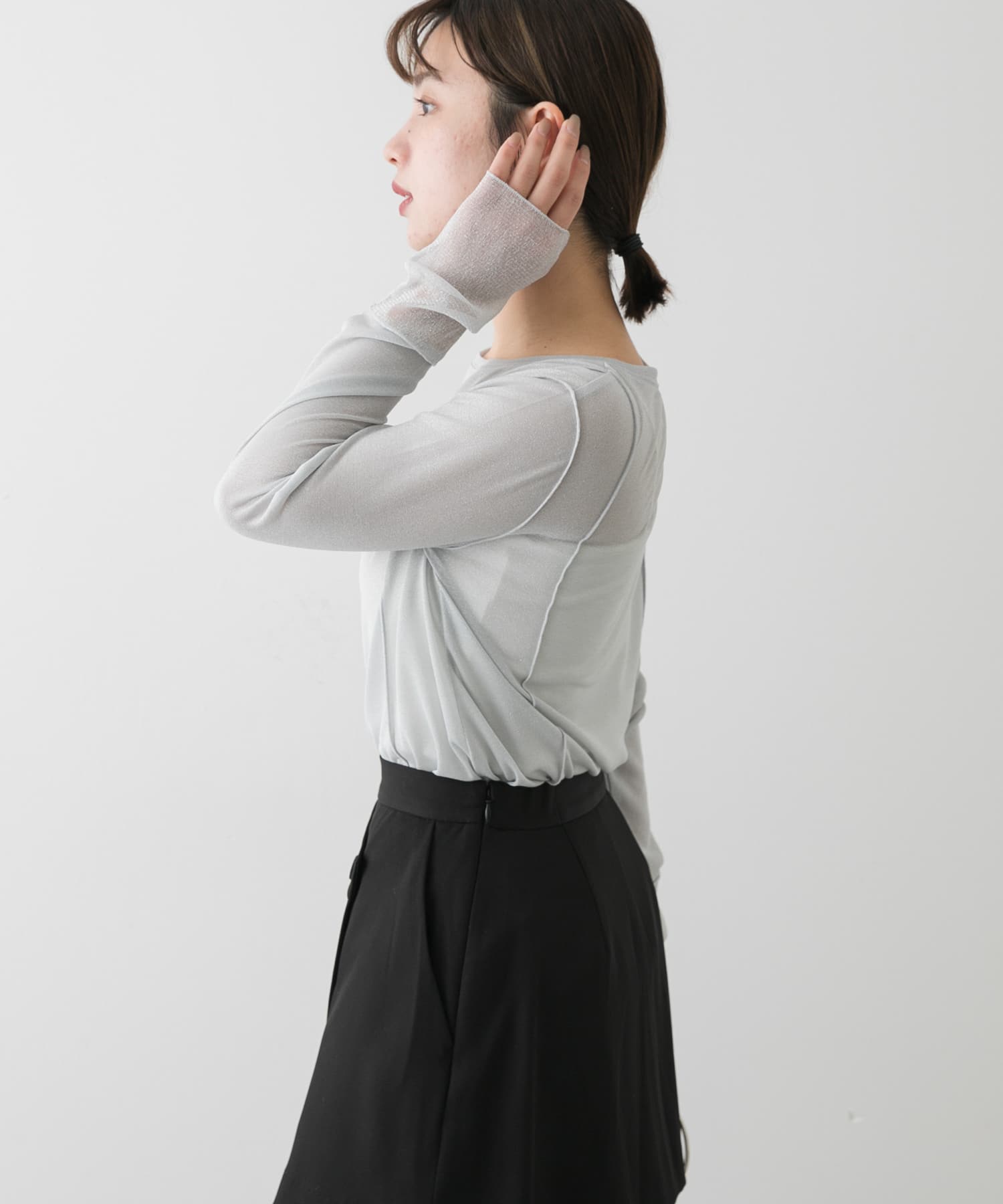身長：158cm サイズ：one