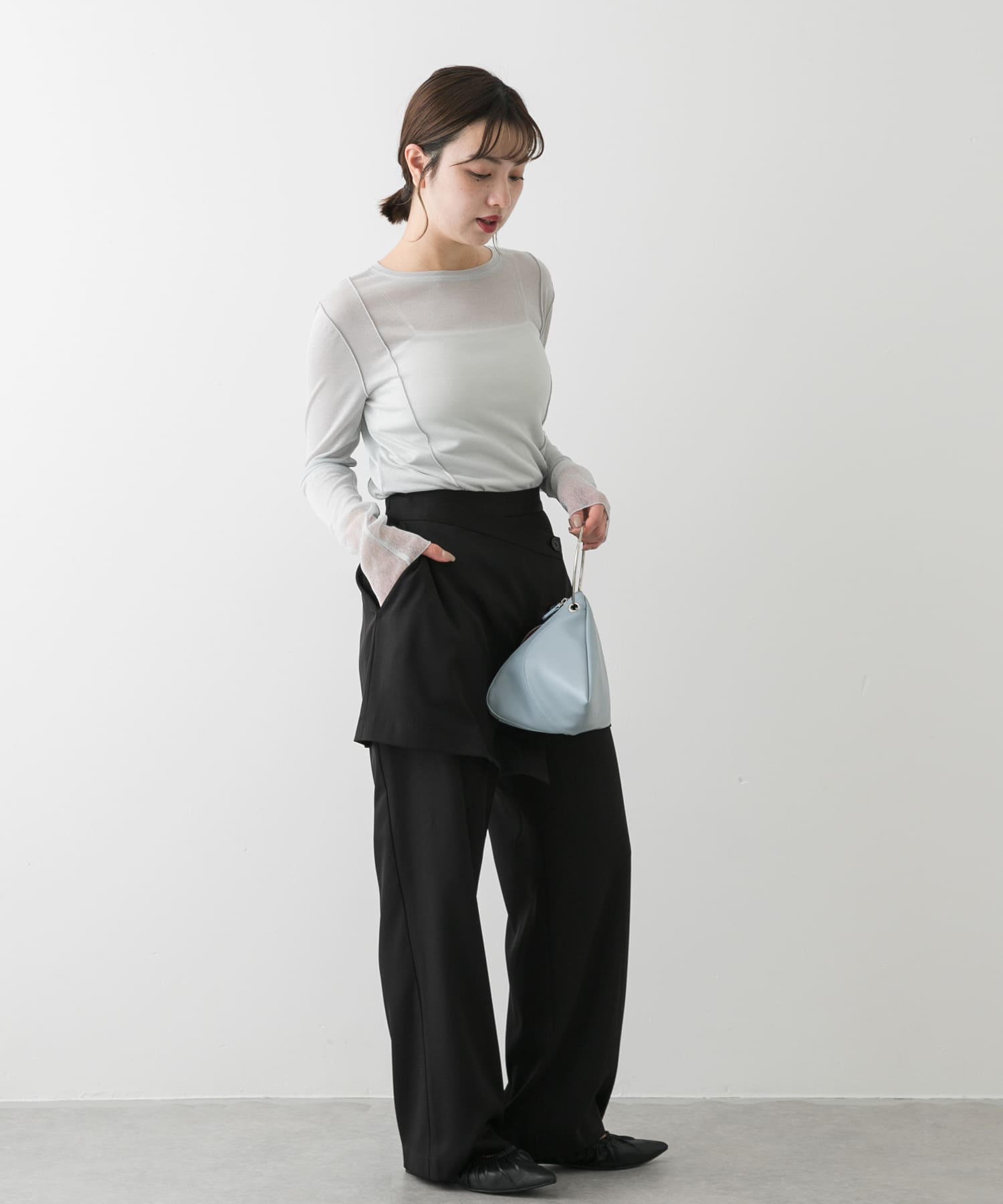 身長：158cm サイズ：one