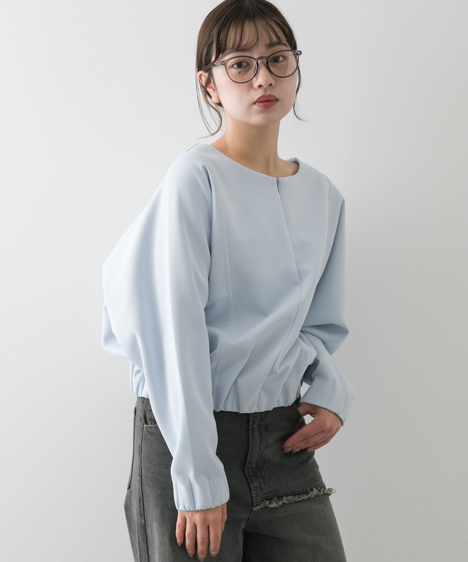 身長：158cm サイズ：one