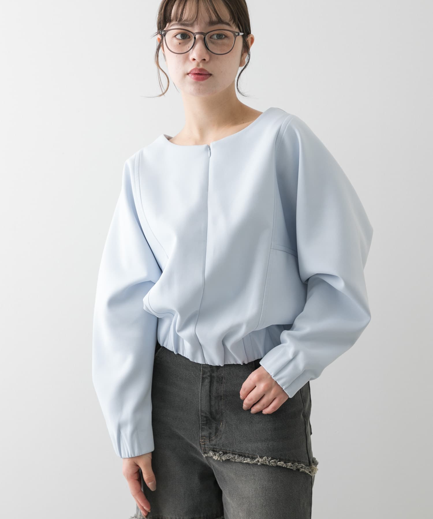 身長：158cm サイズ：one
